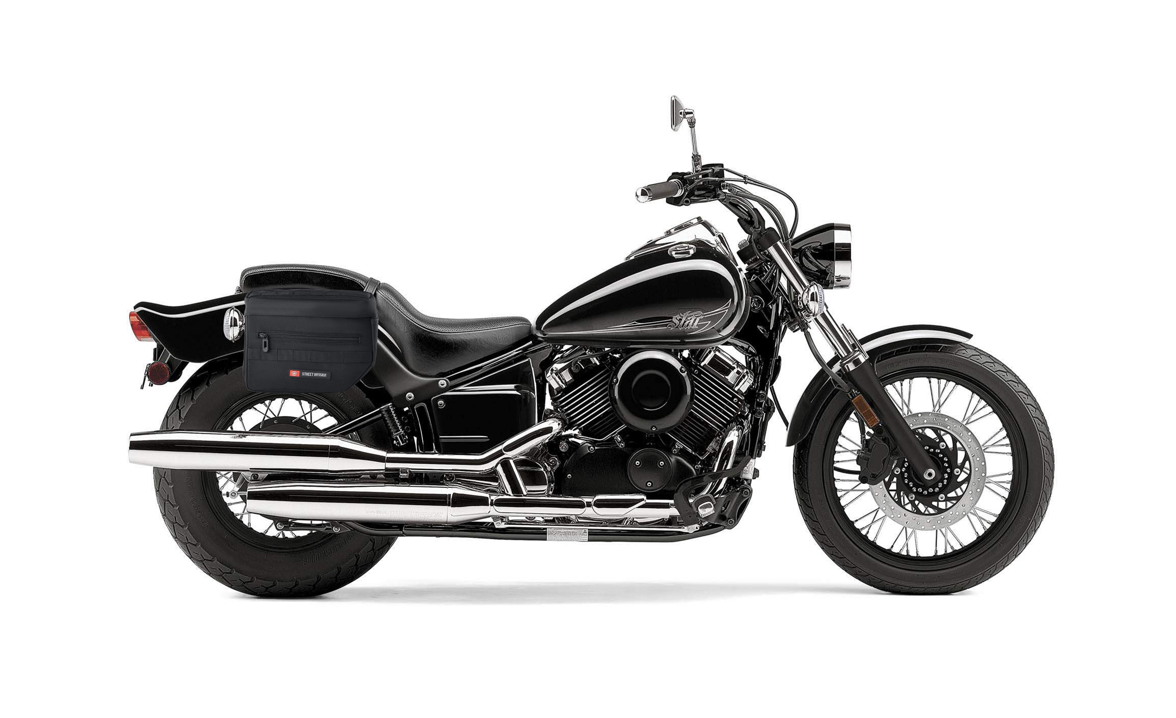 10L - Patriot Small Yamaha V Star 650 Custom XVS65T Throw Over Saddlebags @expand