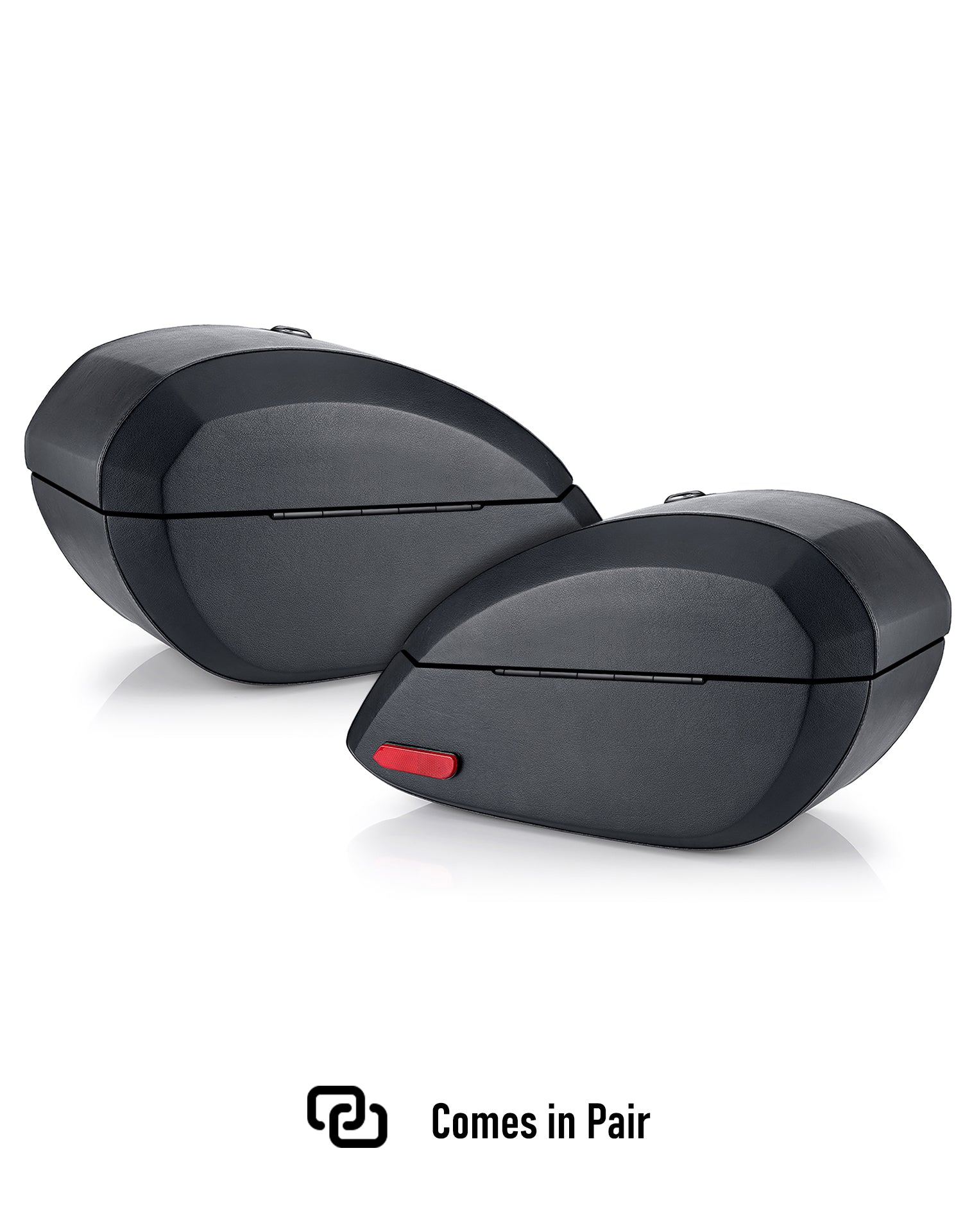 28L - Phantom Large Leather Wrapped Motorcycle Hard Saddlebags For Harley Softail Heritage FLHC/S Come in Pair