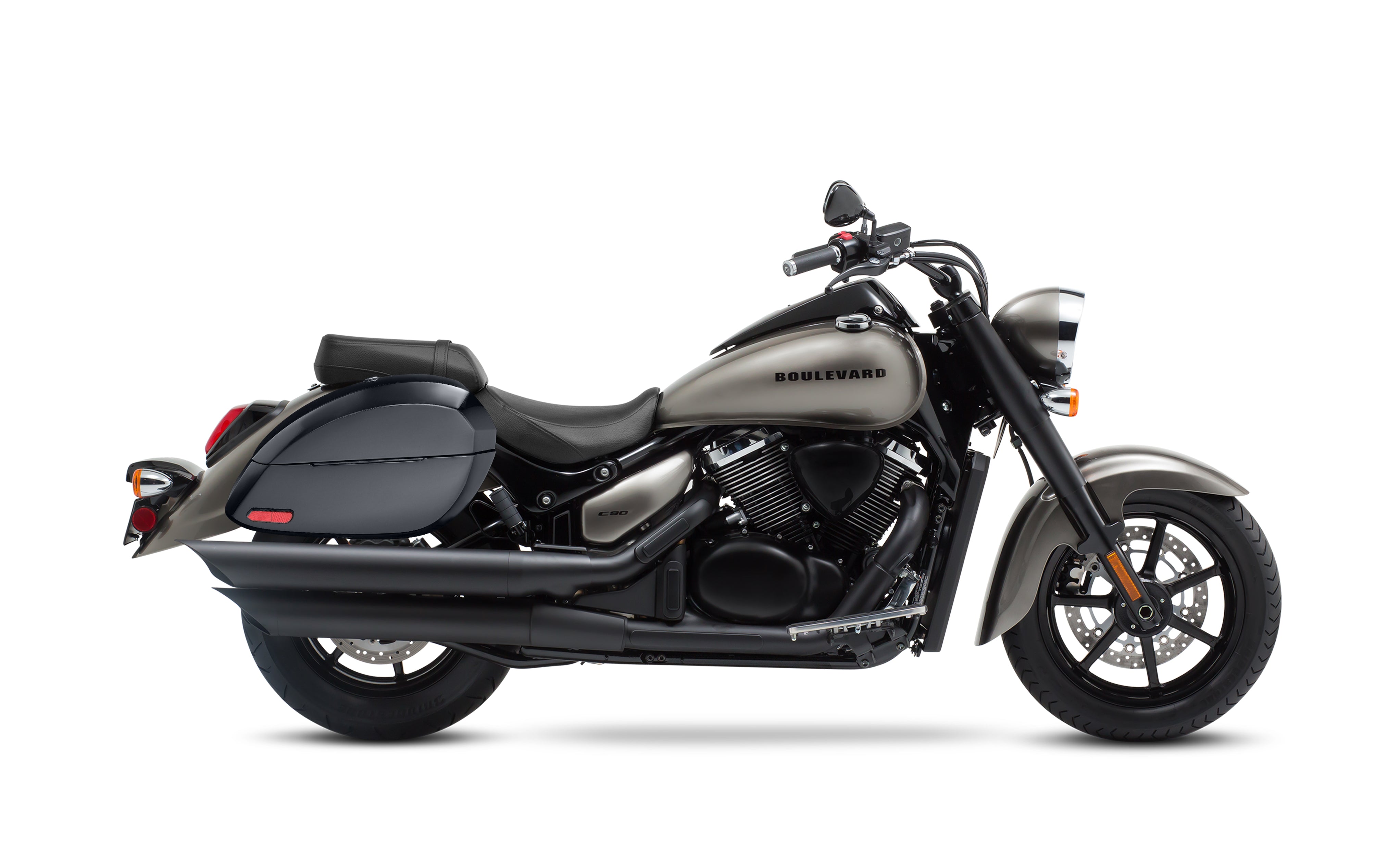 28L - Phantom Large Suzuki Boulevard C90 VL1500 Painted Motorcycle Hard Saddlebags Bag on Bike @expand