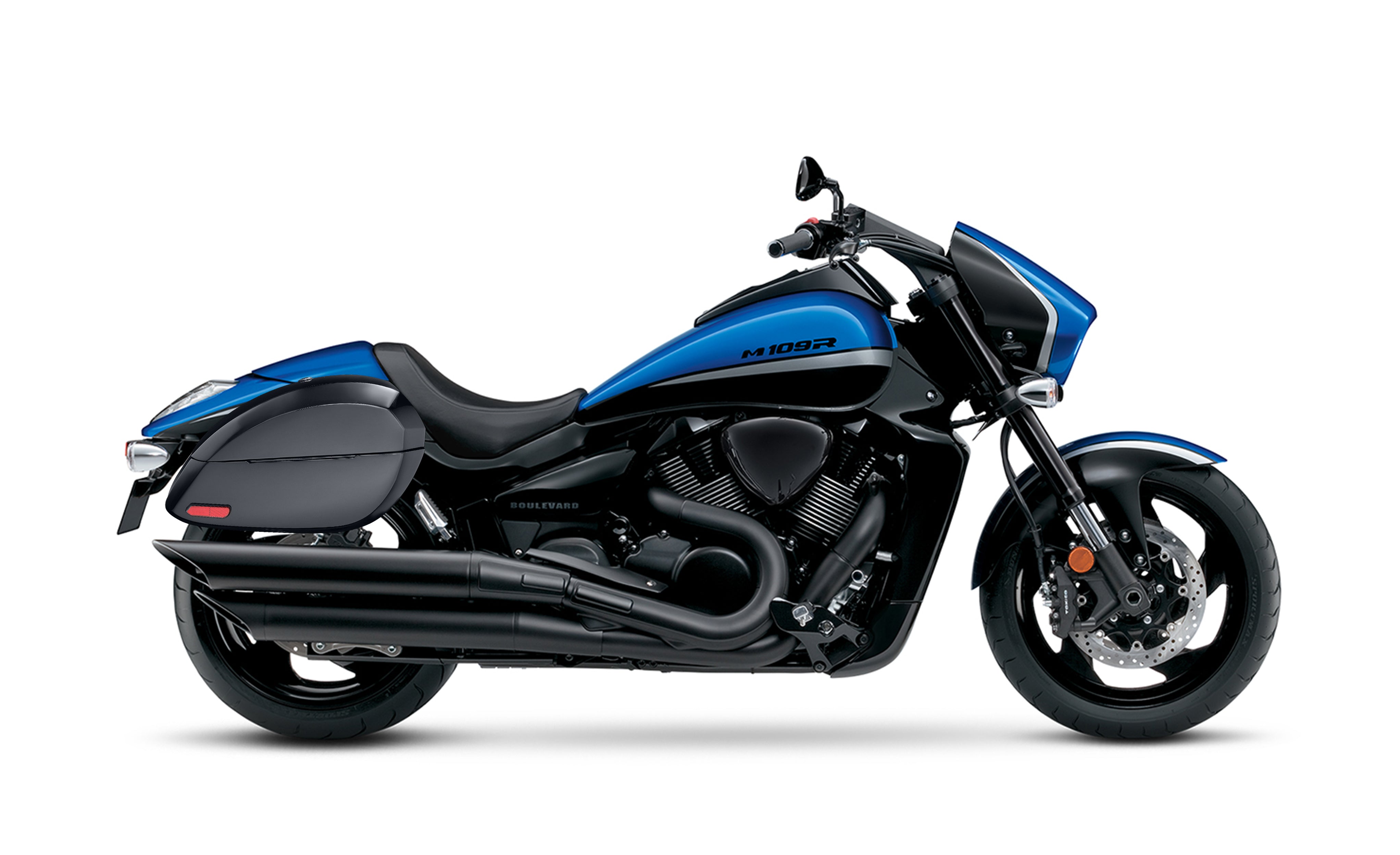 28L - Phantom Large Suzuki Boulevard M109 VZR1800 Painted Motorcycle Hard Saddlebags Bag on Bike @expand