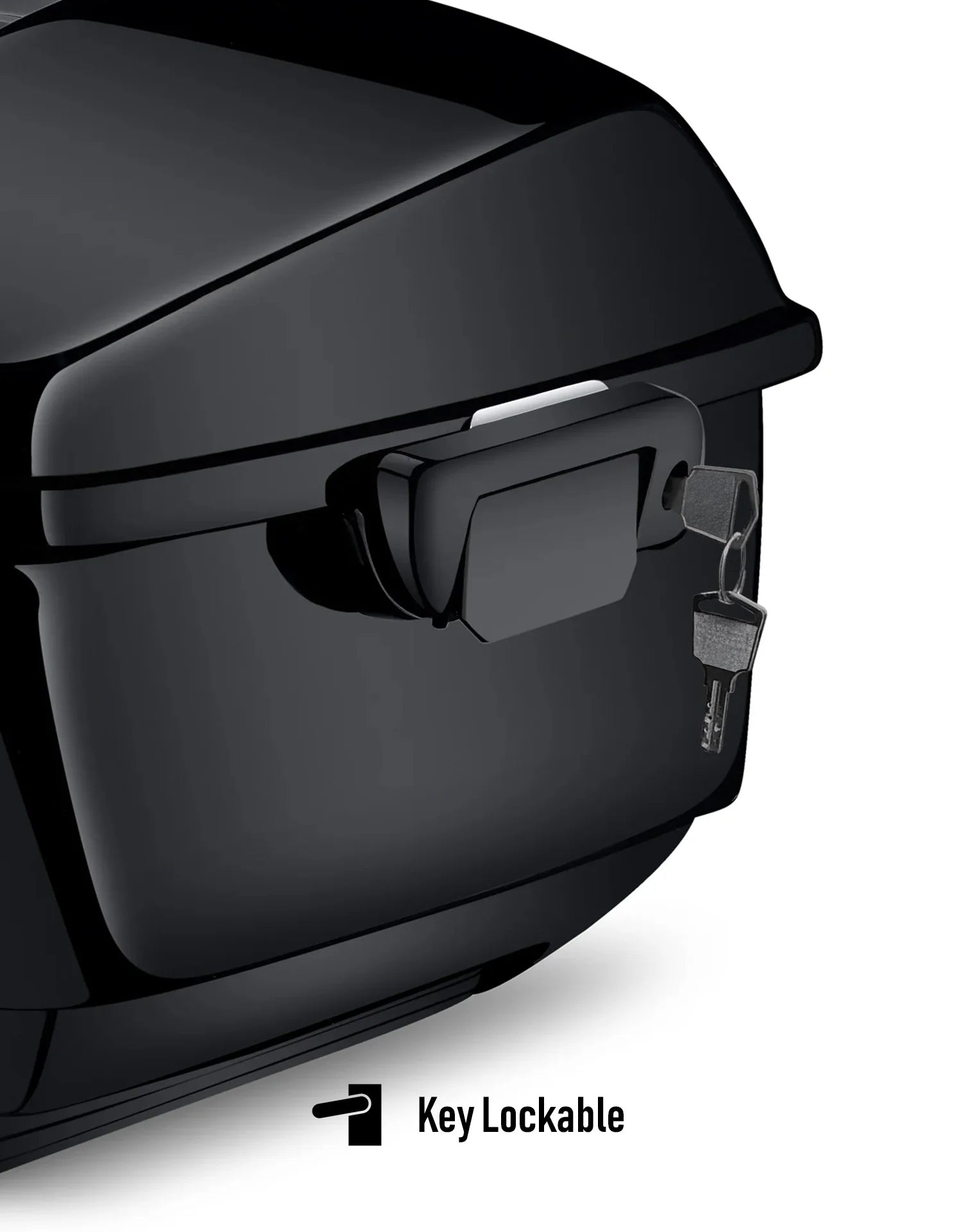 70L - Premium Extra Large Motorcycle Trunk for Harley Electra Glide Key Lockable