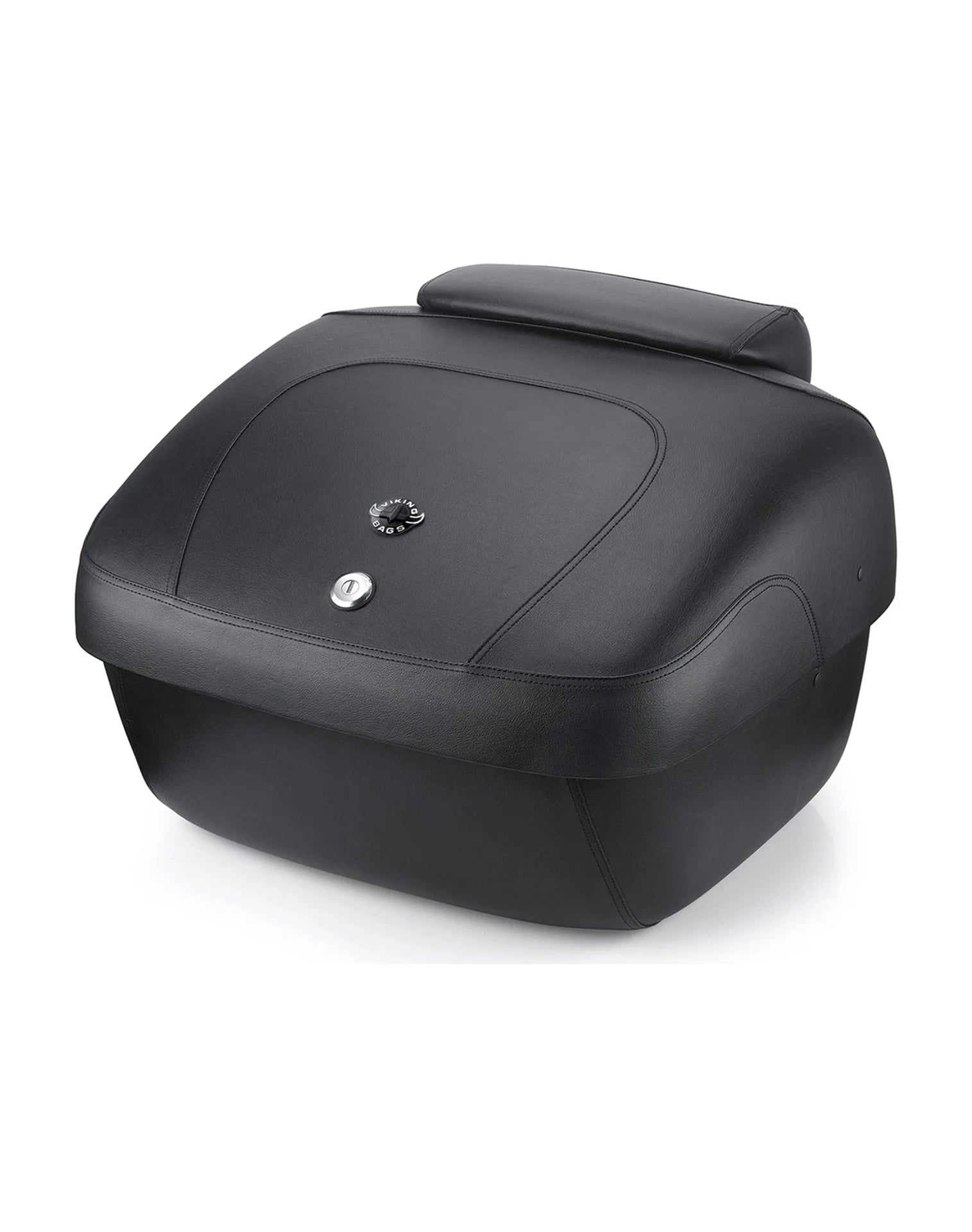 69L - Premium Extra Large Suzuki Leather Wrapped Hard Motorcycle Trunk Main View