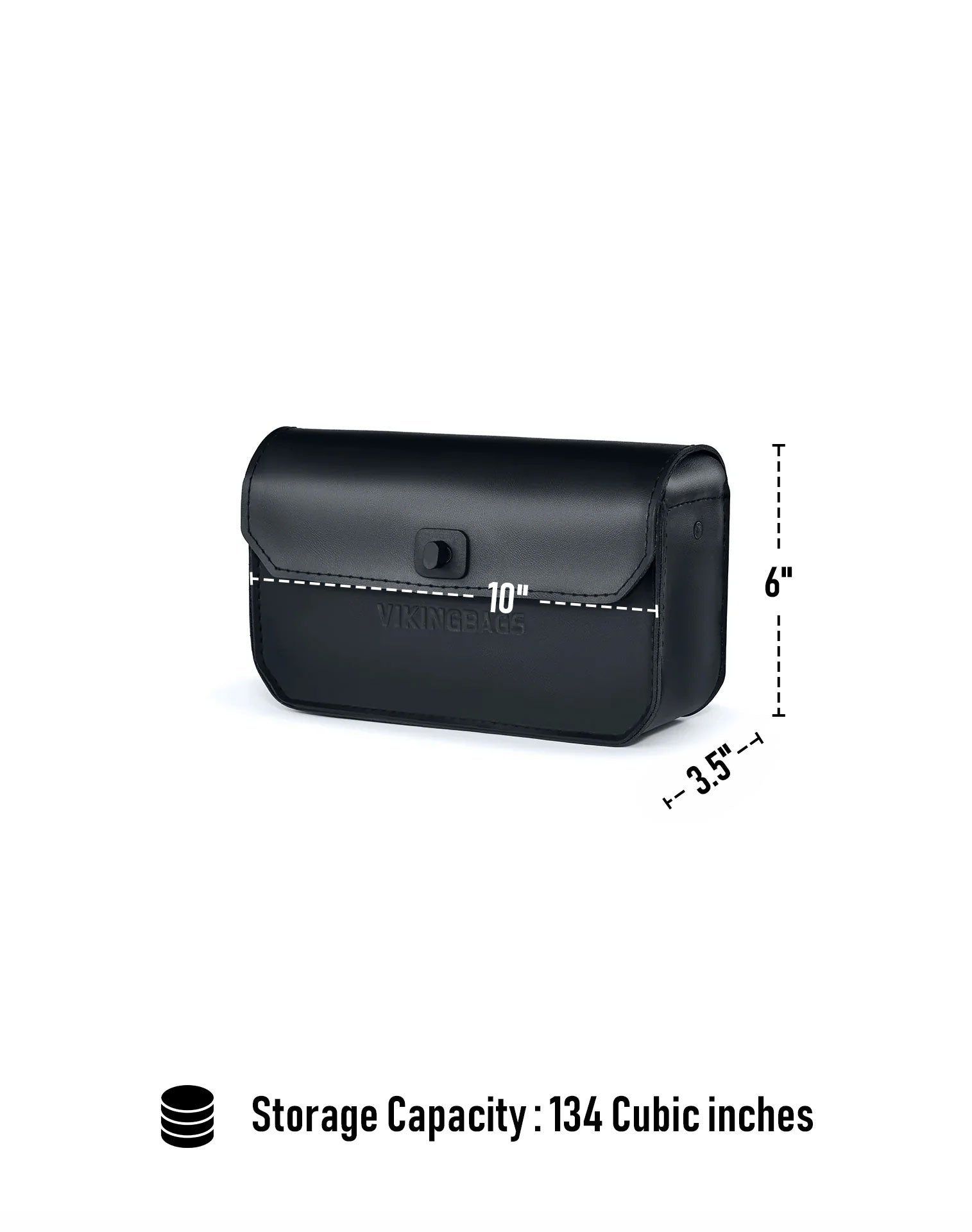 Viking Premium Motorcycle Windshield Bag Storage Capacity