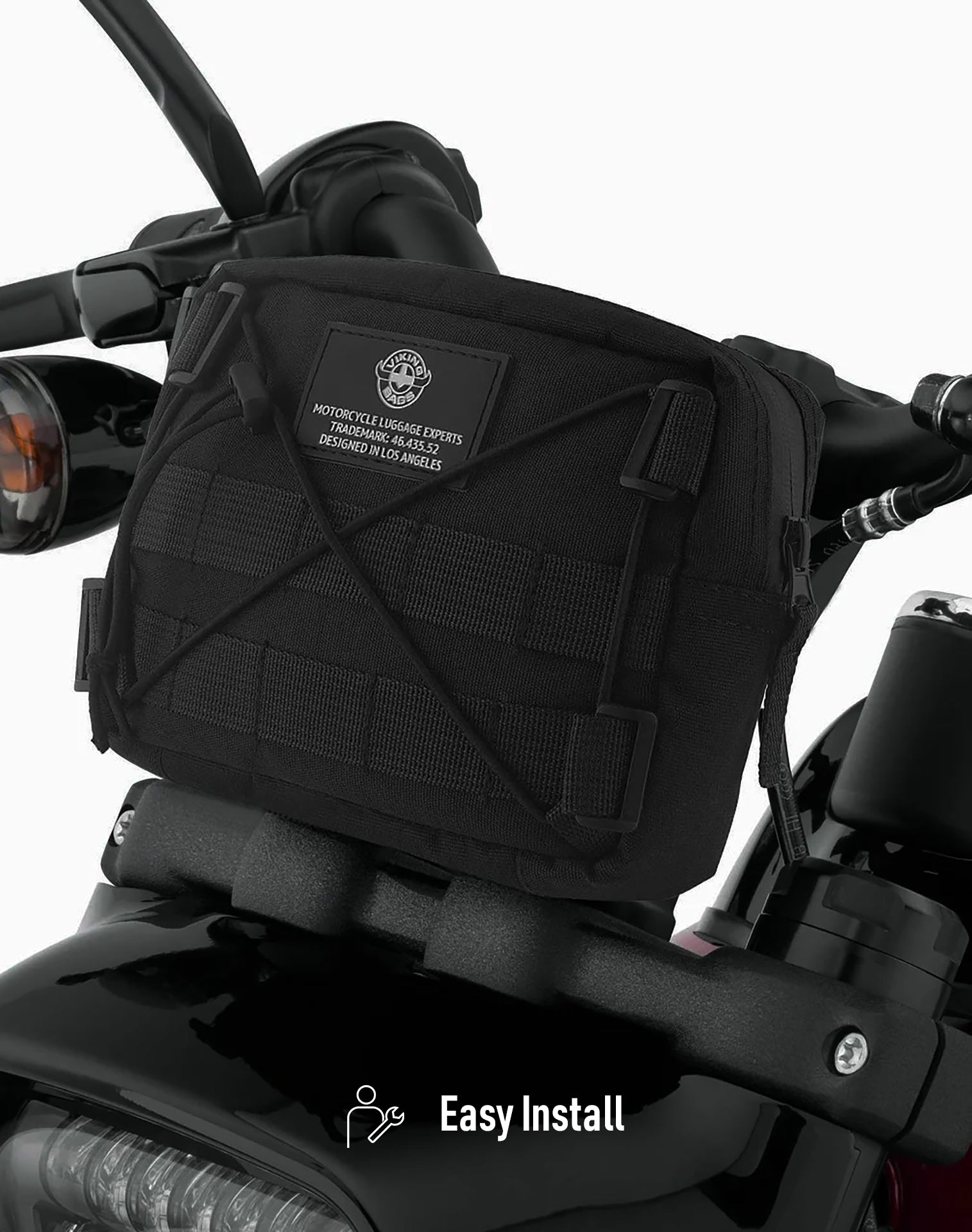 1L - Renegade Yamaha Motorcycle Handlebar Bag Easy Install