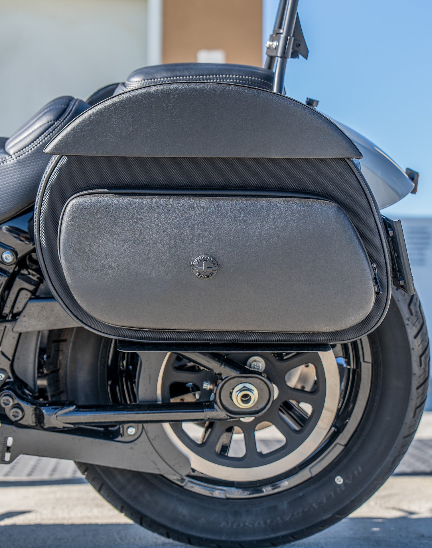 30L - Stealth Large Quick Mount Saddlebags for Harley Davidson Softail Street Bob FXBB Life Style