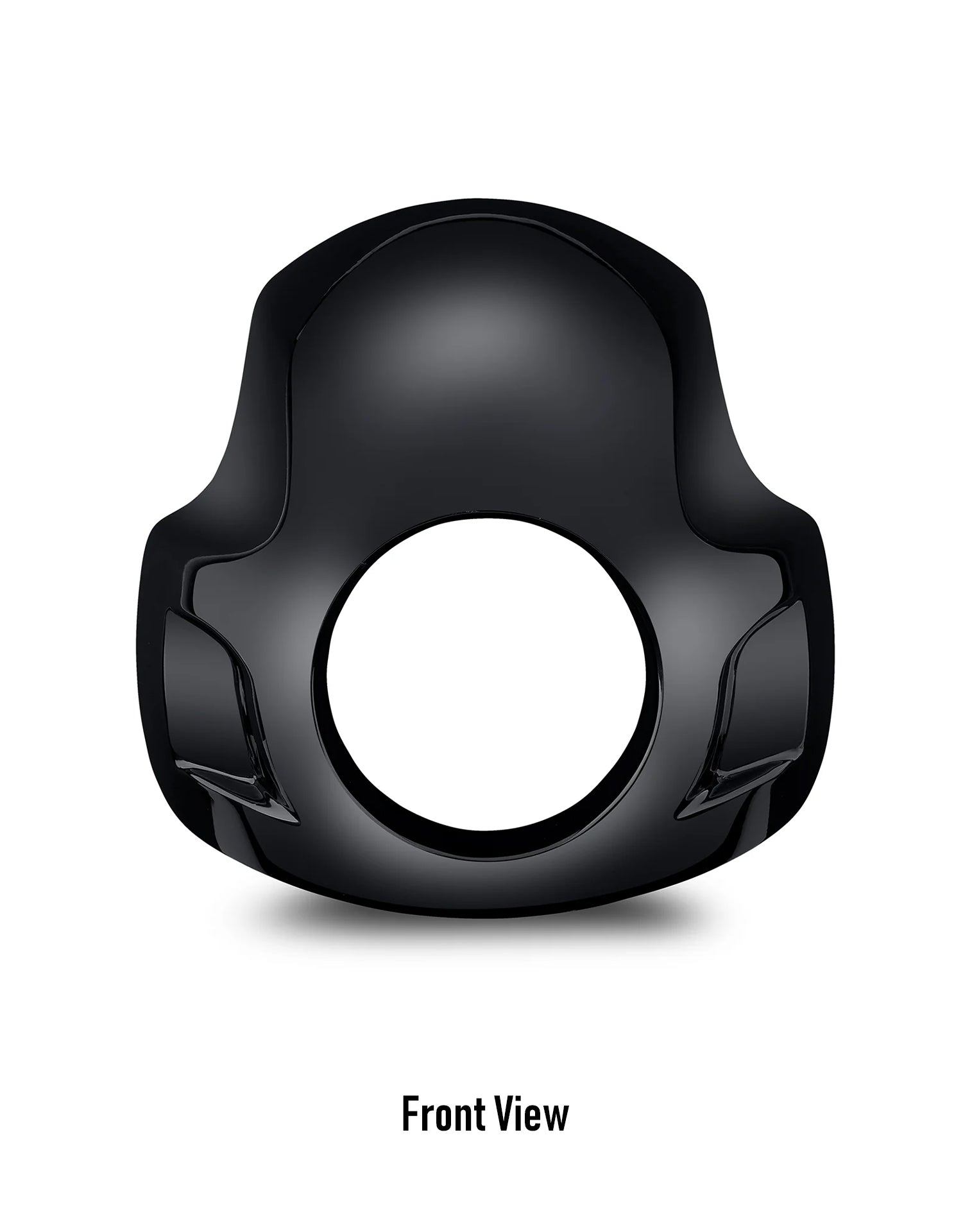 Viking Strider Sport Motorcycle Fairing For Harley Sportster 883 Iron XL883N Gloss Black Front View