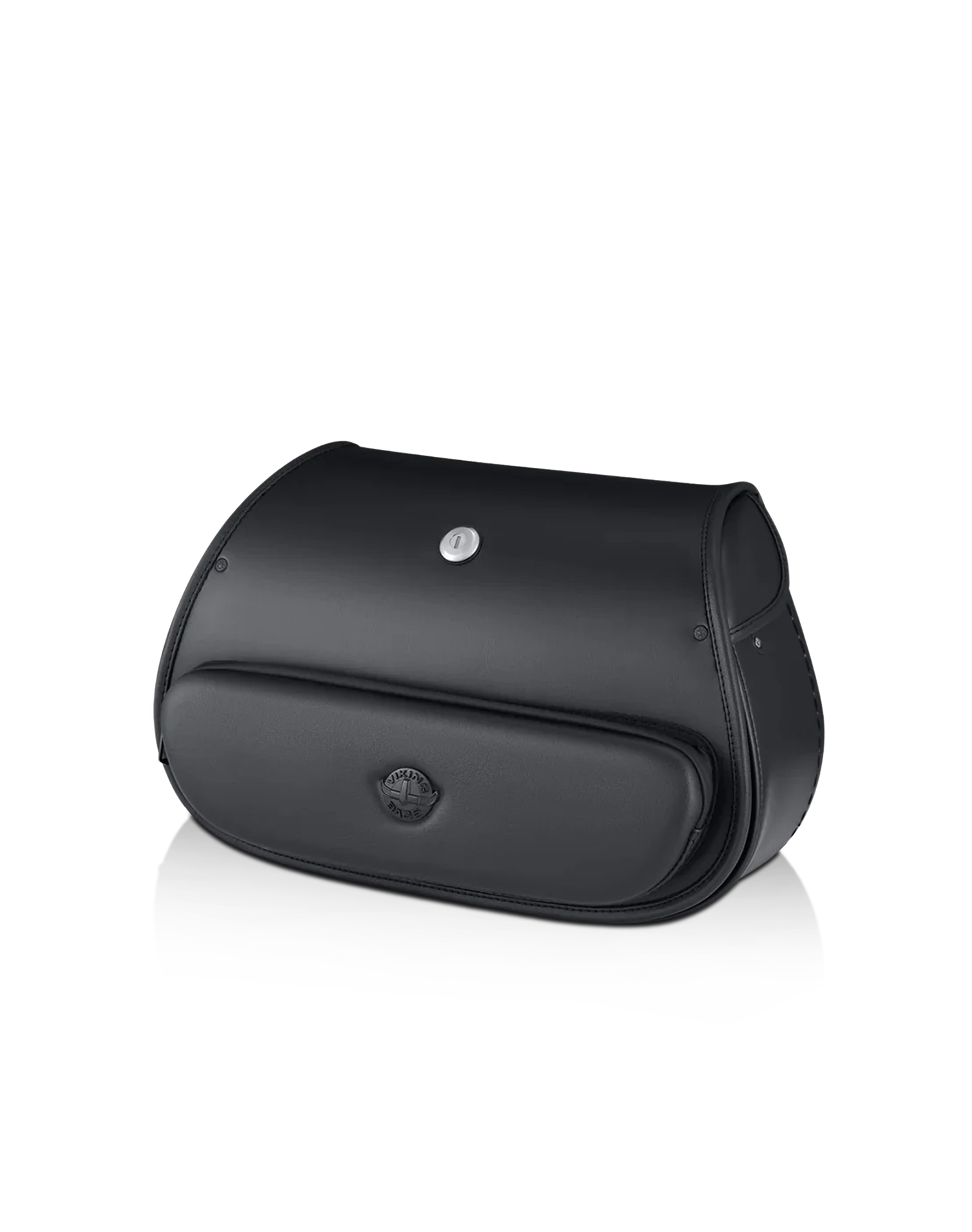 12L - Tomahawk Small Indian Scout Leather Motorcycle Solo Saddlebag Mian View