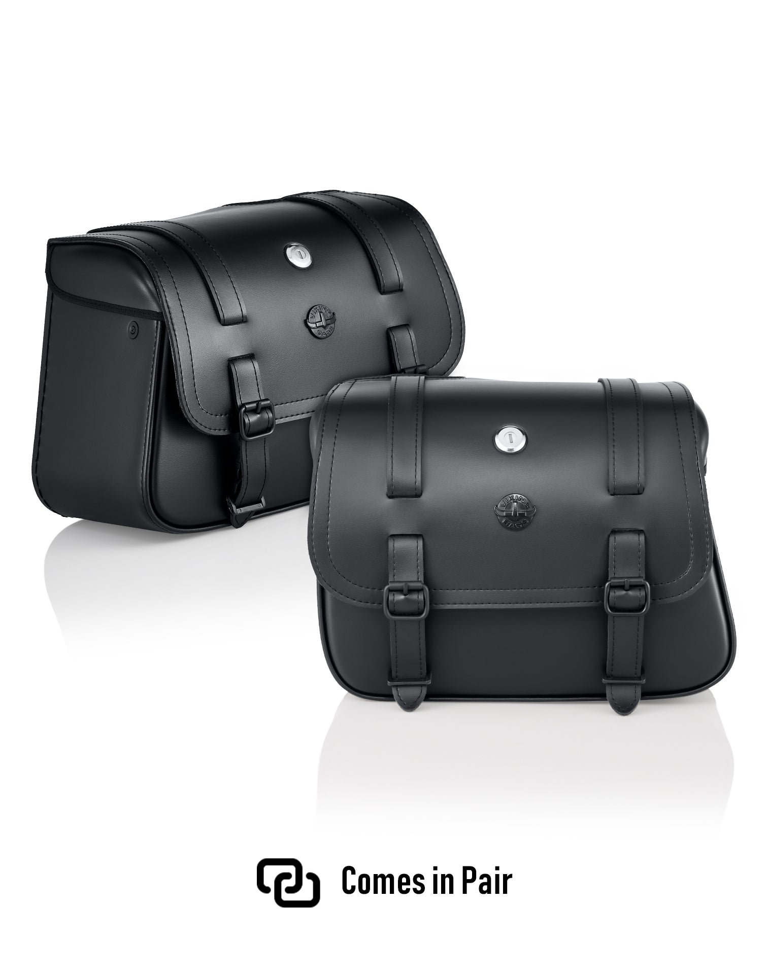 14L - Viper Medium Shock Cutout Harley Nightster RH975/S Leather Motorcycle Saddlebags Comes in Pair