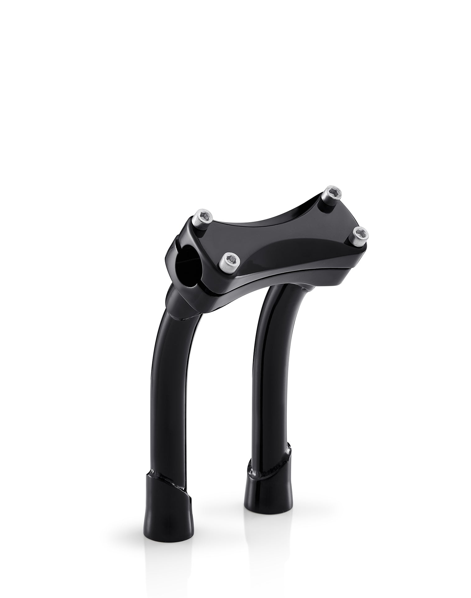Viking Warlock 8" Pullback Handlebar Risers for Harley Dyna Super Glide Custom FXDC/I Gloss Black Main View