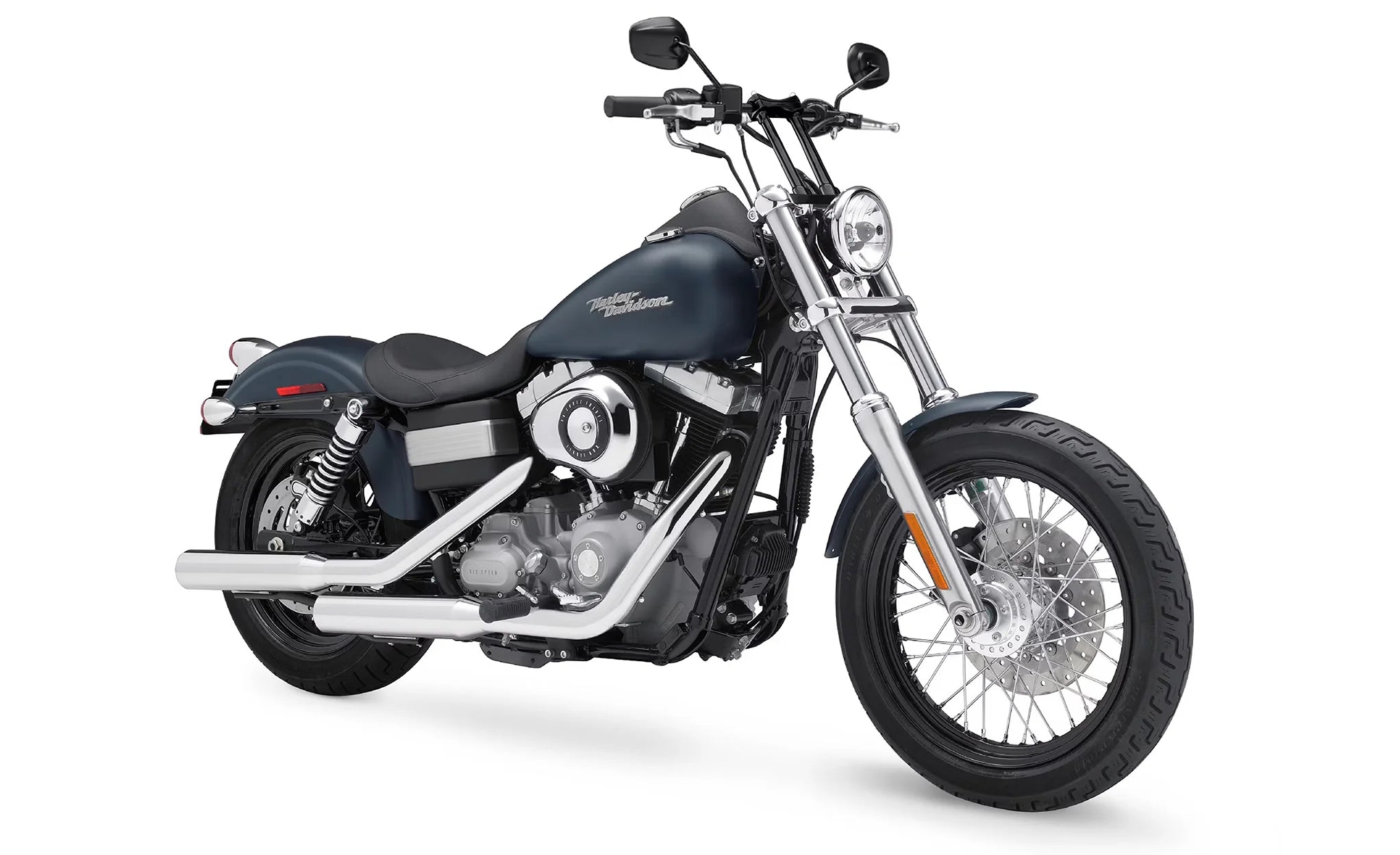 Viking Warlock 10" Handlebar Risers for Harley Dyna Low Rider FXDL/I Gloss Black Handlebar Riser on Bike @expand