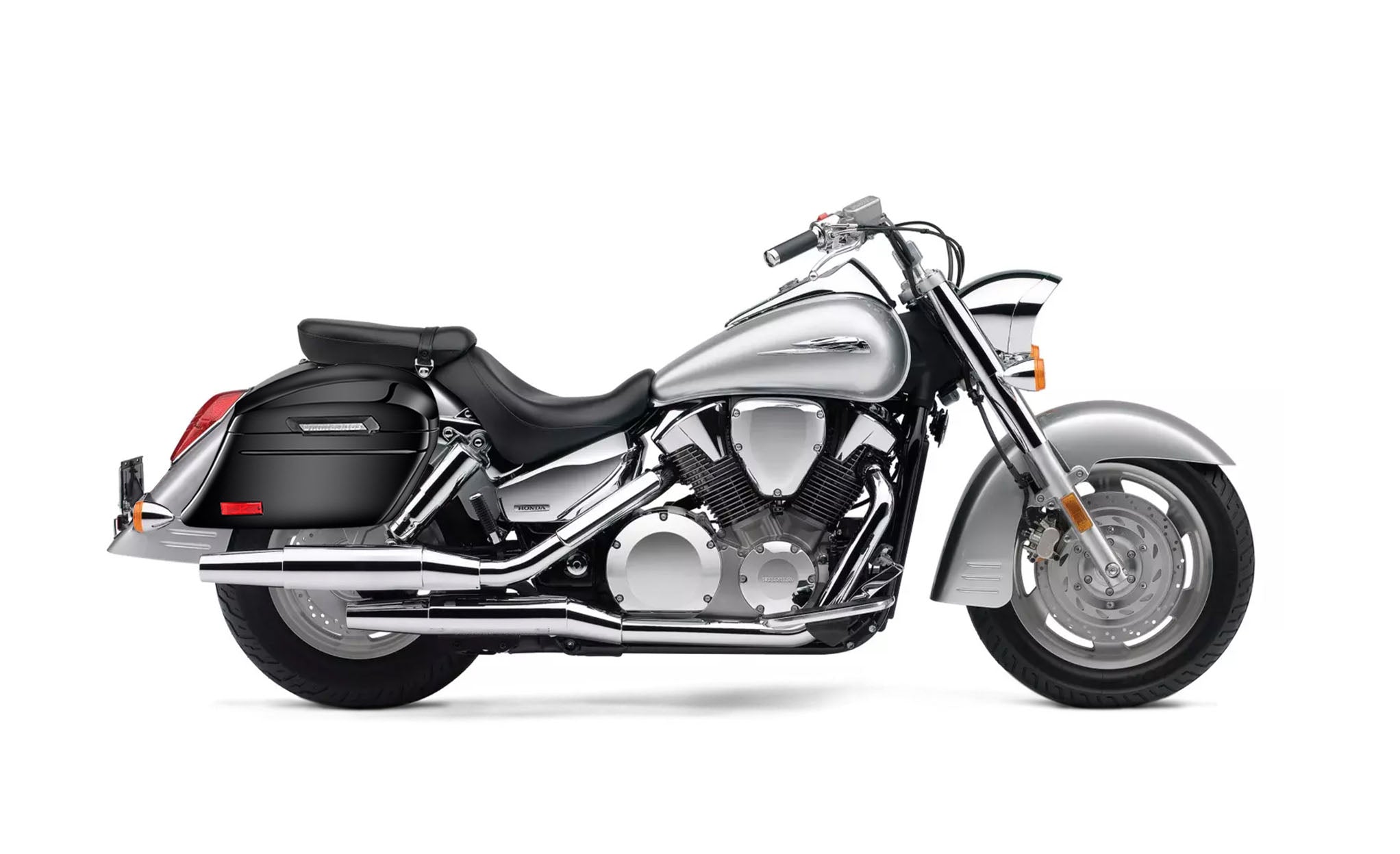 44L - Lamellar Stallion Extra Large Honda VTX 1300 S Painted Motorcycle Hard Saddlebags Bag on Bike @expand