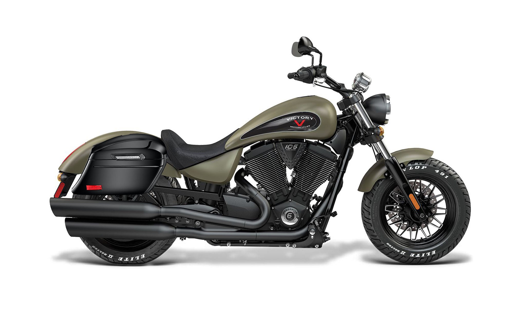 44L - Lamellar Stallion Extra Large Victory Gunner Painted Motorcycle Hard Saddlebags Bag on Bike @expand