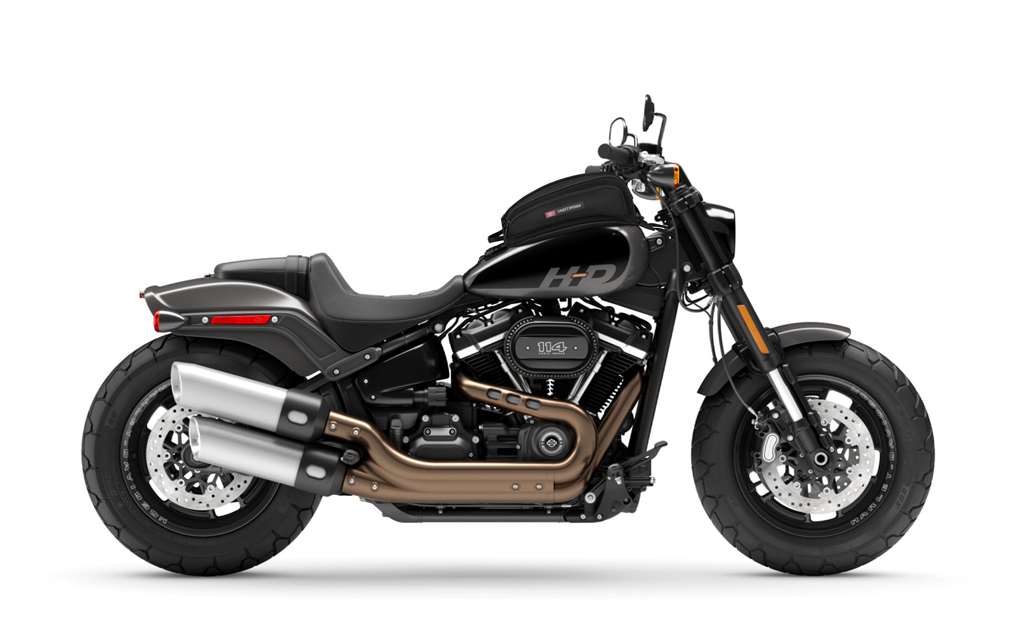 9L - Voyage Tank Bag for Harley Softail Fat Bob 114 FXFBS On Bike @expand