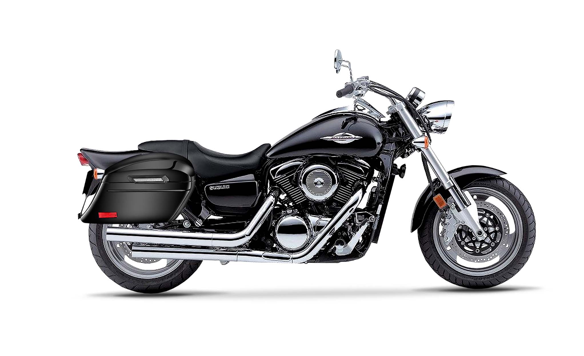 44L - Lamellar Stallion Extra Large Suzuki Boulevard M95 VZ1600 Painted Motorcycle Hard Saddlebags Bag on Bike @expand