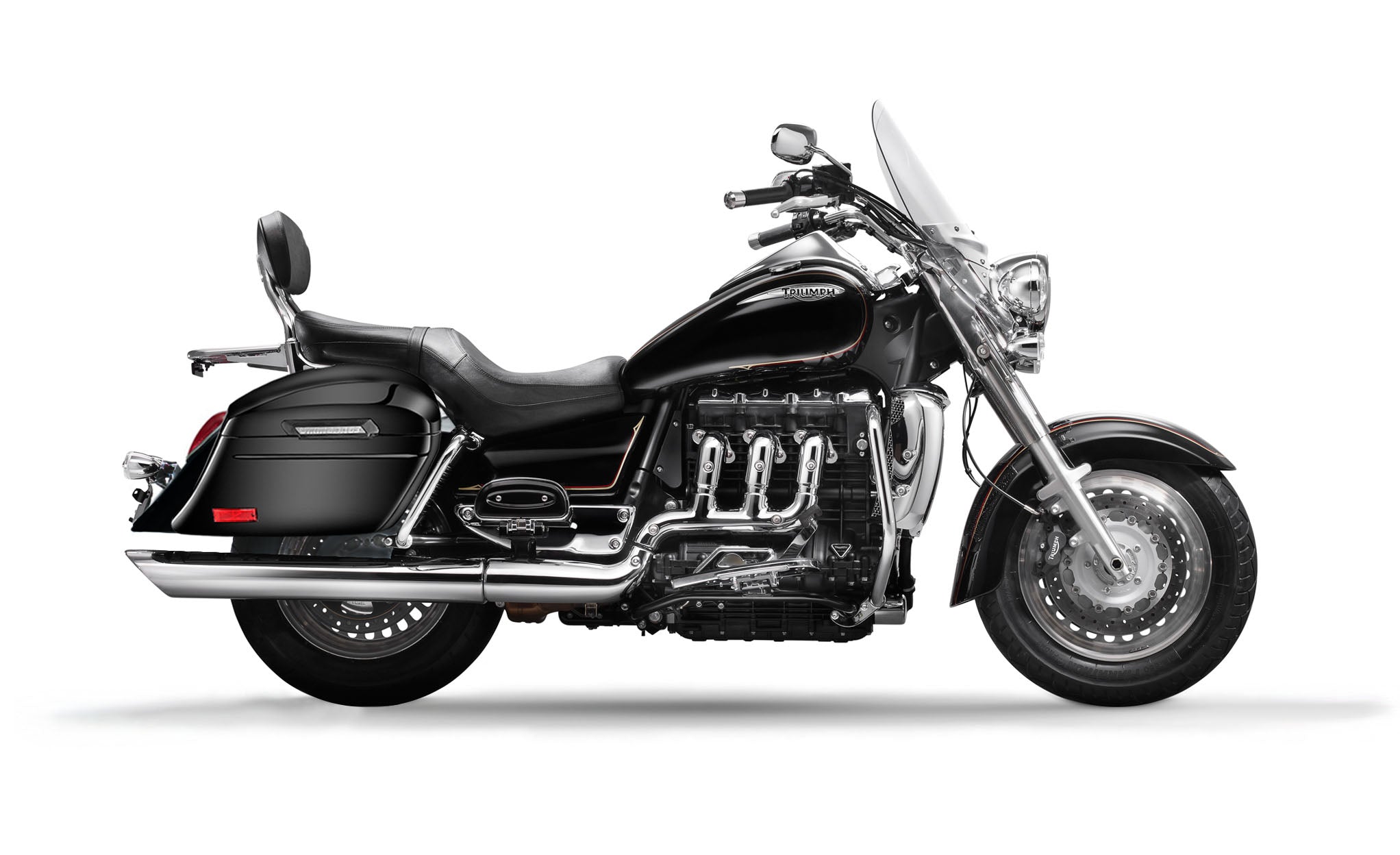 44L - Lamellar Stallion Extra Large Triumph Rocket III Touring Painted Motorcycle Hard Saddlebags Bag on Bike @expand