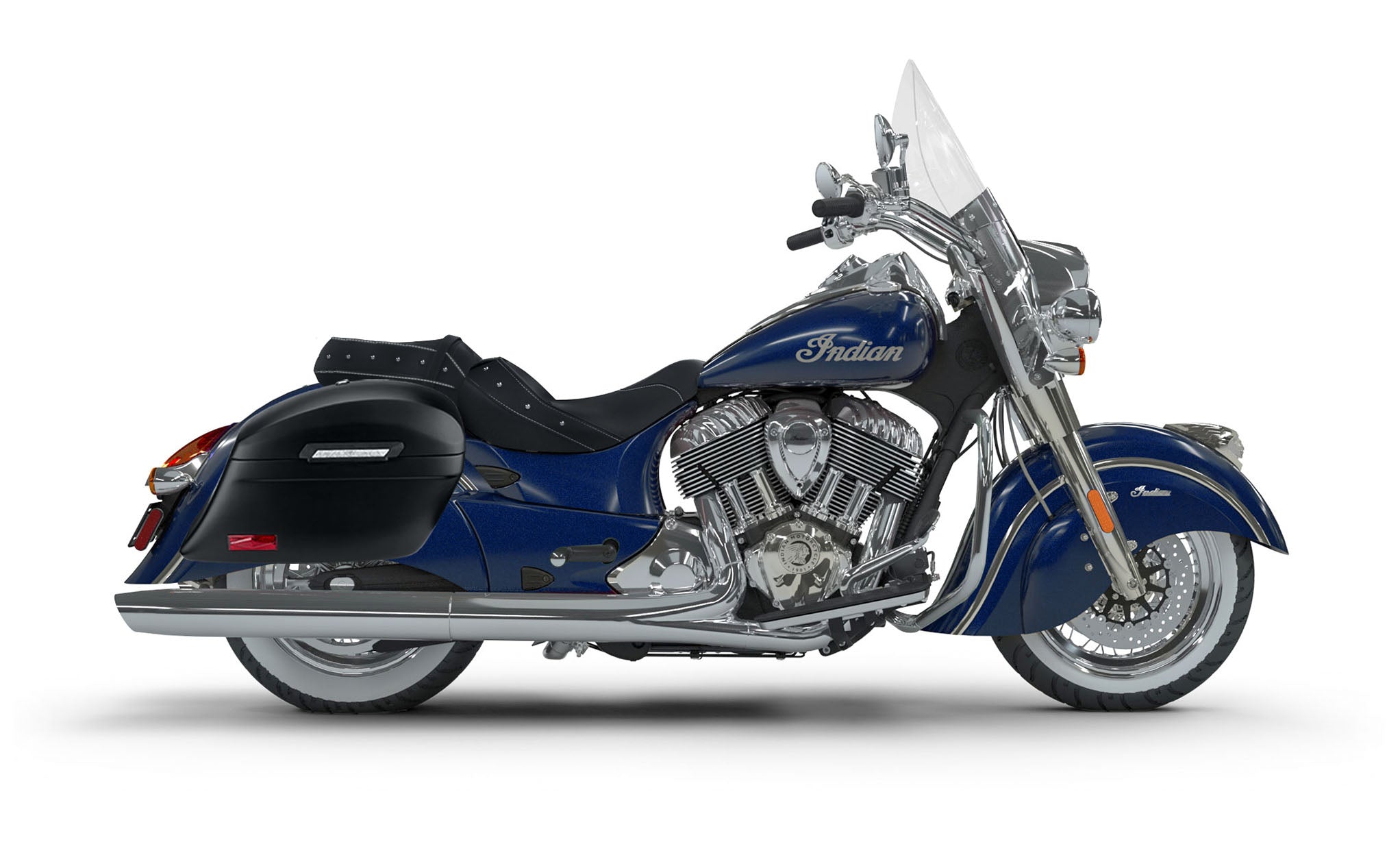 44L - Lamellar Stallion Extra Large Indian Chief Vintage Matte Motorcycle Hard Saddlebags Bag on Bike @expand