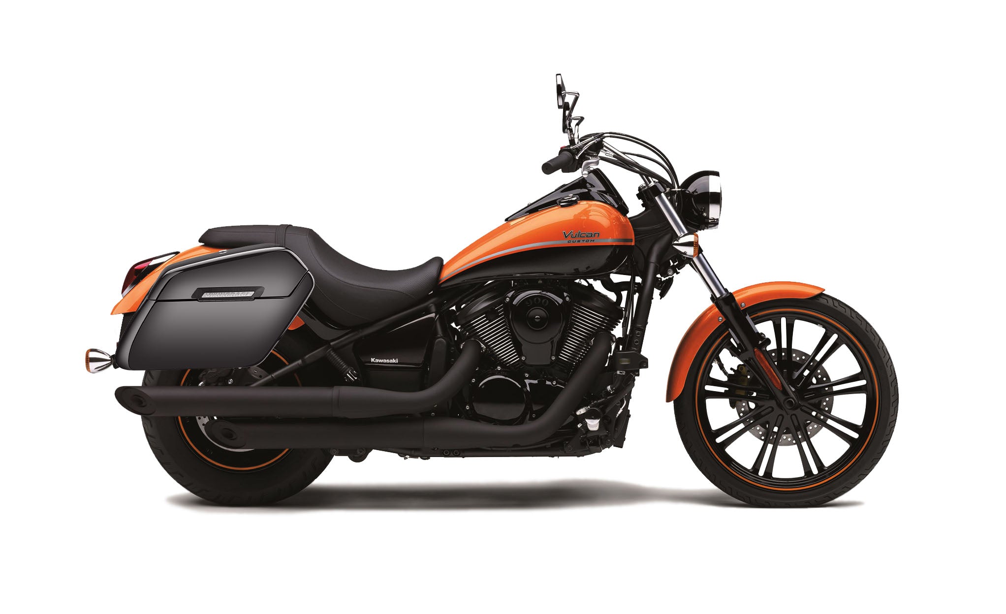 42L - Baldur Extra Large Kawasaki Vulcan 900 Custom VN900C Painted Motorcycle Hard Saddlebags Bag on Bike @expand