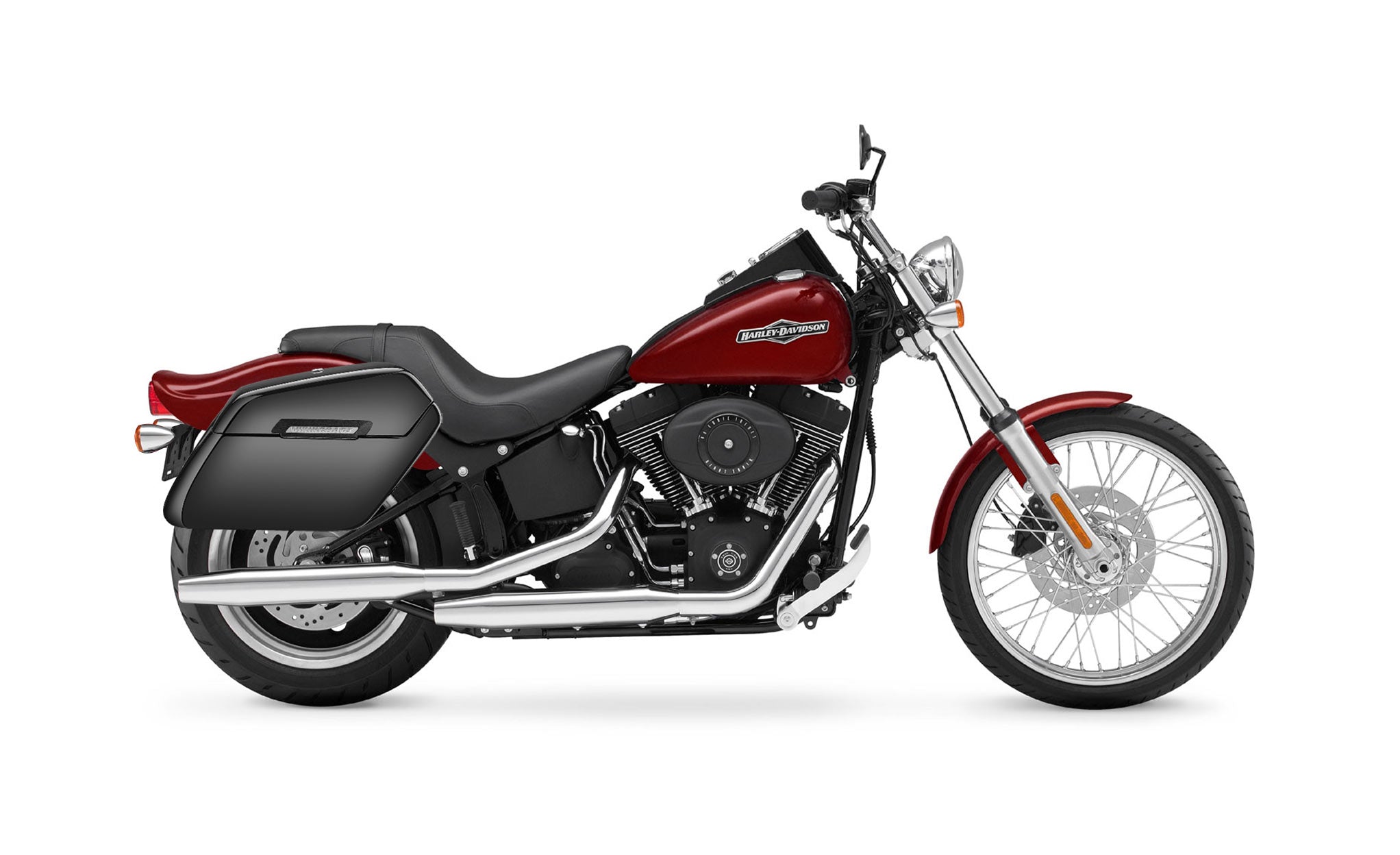 42L - Baldur Extra Large Painted Motorcycle Hard Saddlebags for Harley Softail Night Train FXSTB/I Bag on Bike @expand