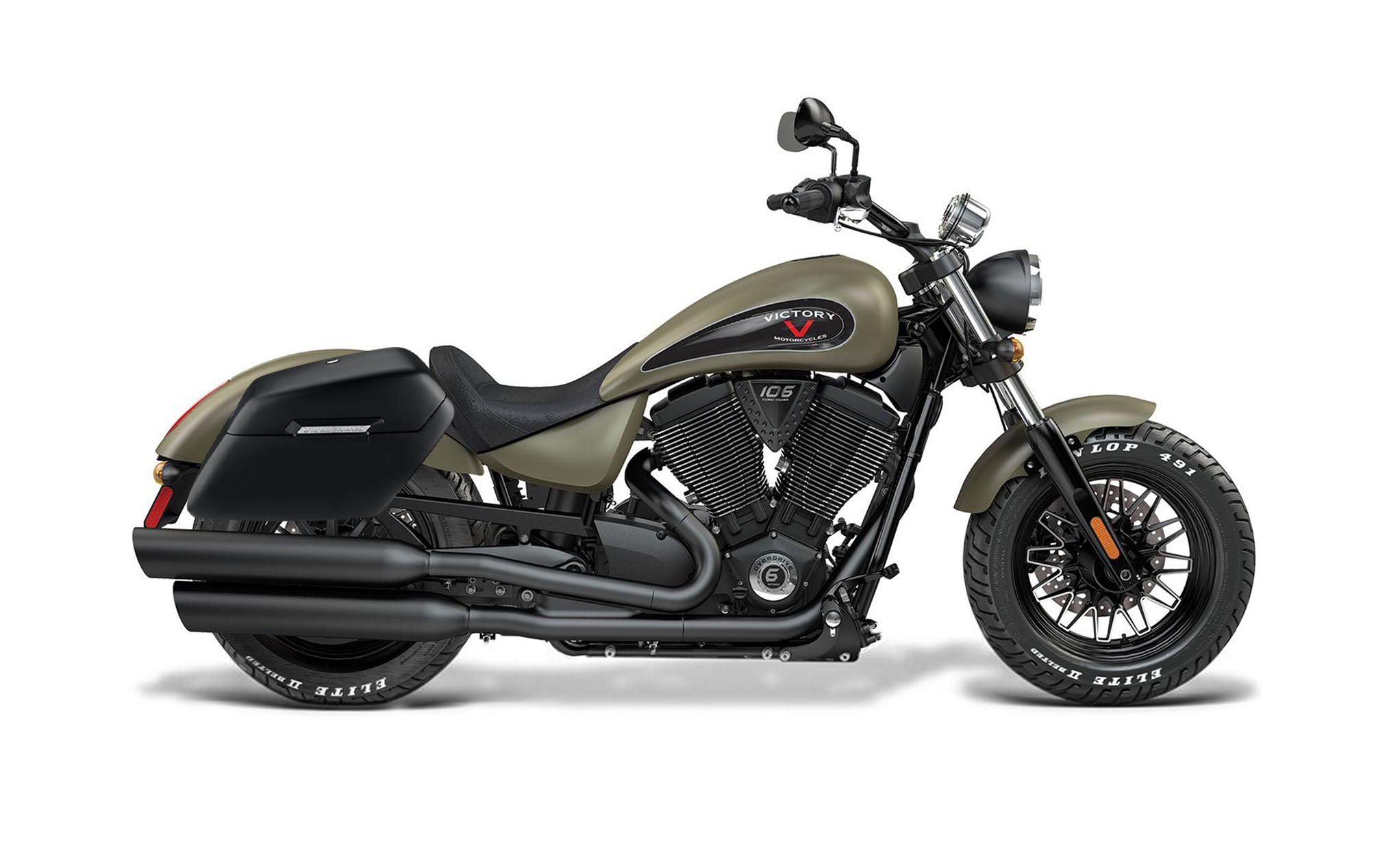 42L - Baldur Extra Large Victory Gunner Matte Motorcycle Hard Saddlebags Bag on Bike @expand