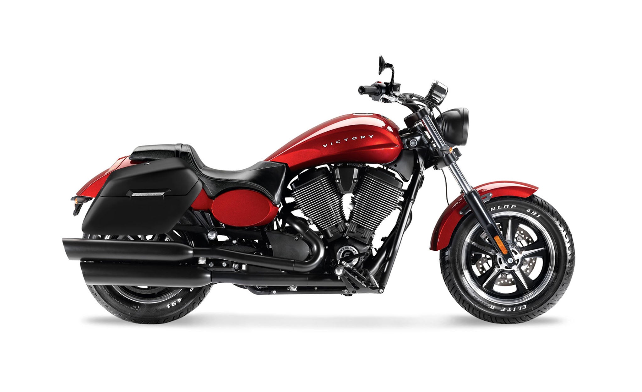 42L - Baldur Extra Large Victory Judge Matte Motorcycle Hard Saddlebags Bag on Bike @expand