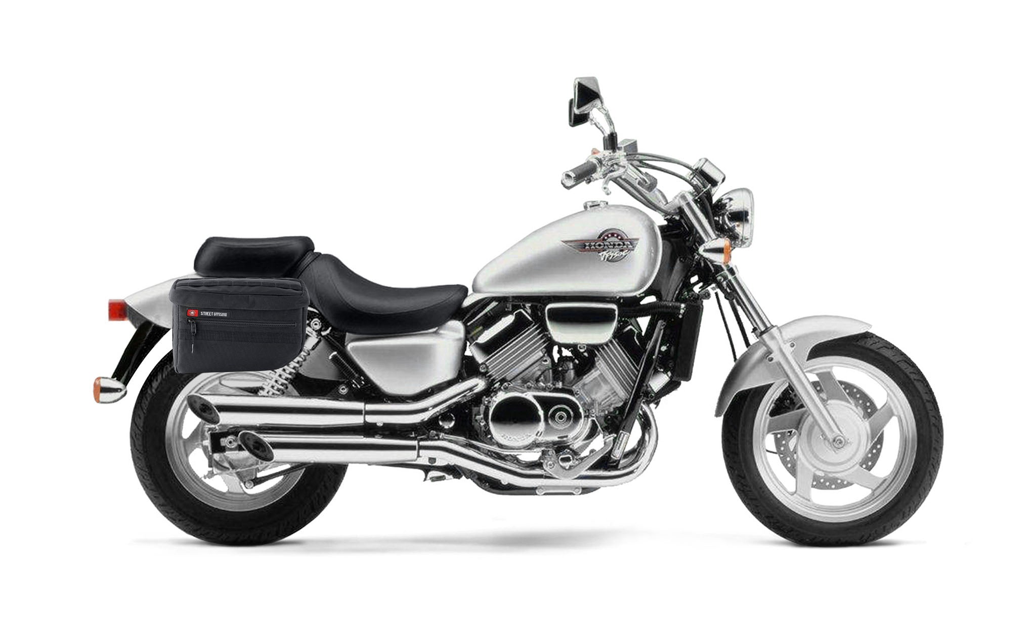 18L - Patriot Large Honda Magna 750 VF750C Motorcycle Throw Over Saddlebags Bag on Bike @expand