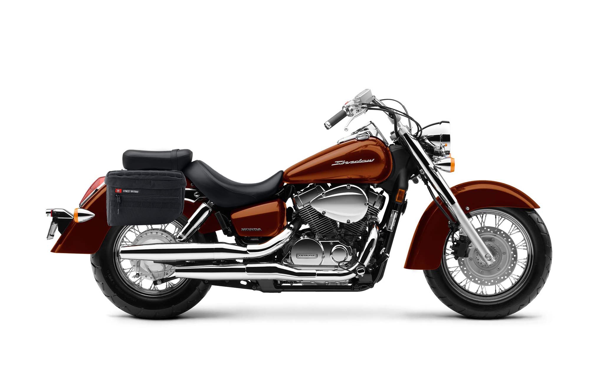 18L - Patriot Large Honda Shadow 1100 Aero Motorcycle Throw Over Saddlebags Bag on Bike @expand