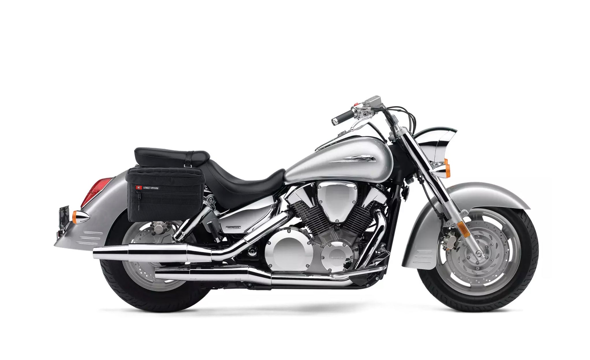 18L - Patriot Large Honda VTX 1300 S Motorcycle Throw Over Saddlebags Bag on Bike @expand