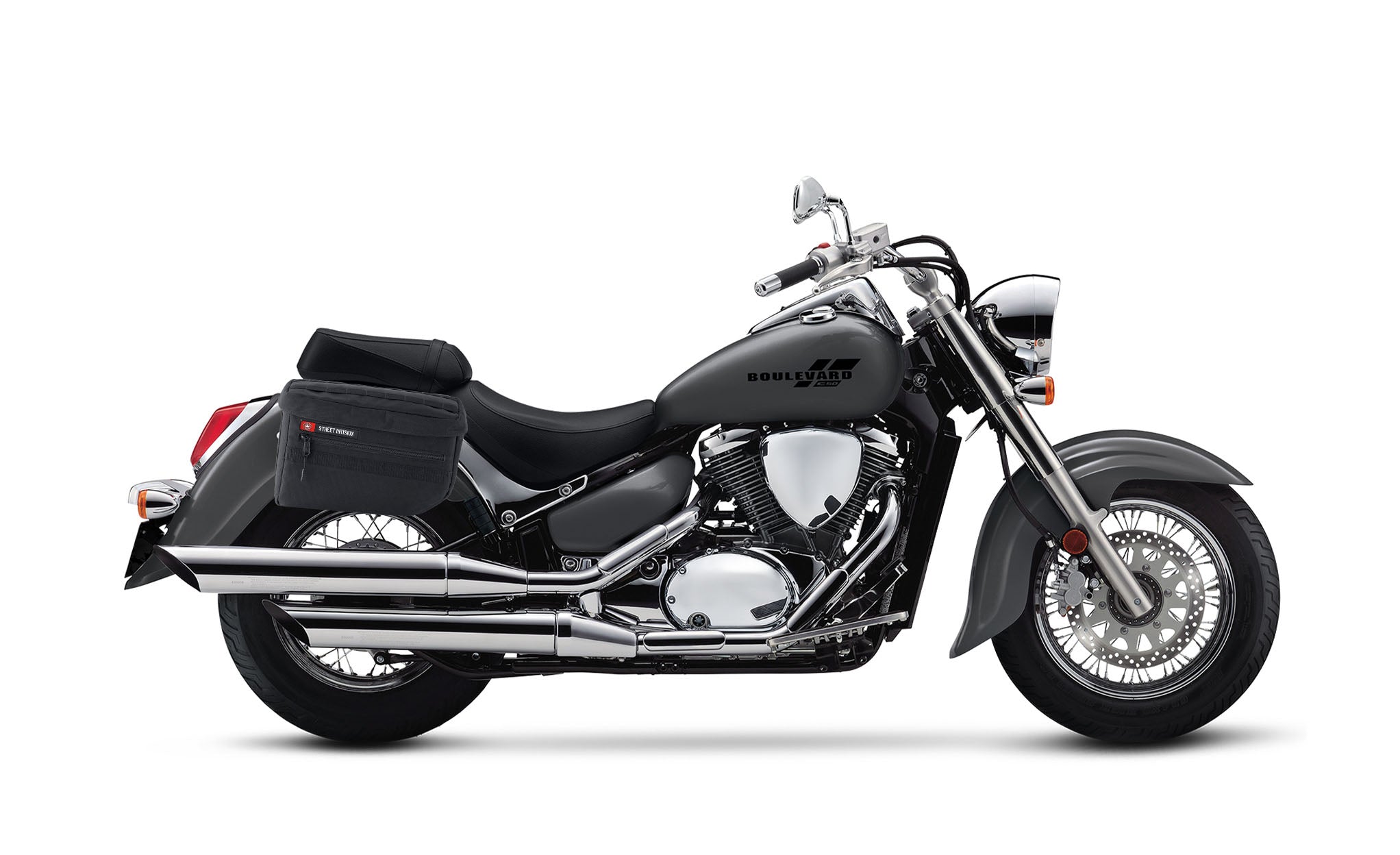 18L - Patriot Large Suzuki Boulevard C50 VL800 Motorcycle Throw Over Saddlebags Bag on Bike @expand