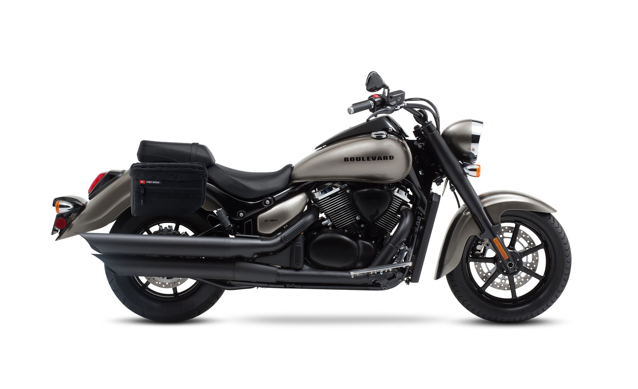 18L - Patriot Large Suzuki Boulevard C90 VL1500 Motorcycle Throw Over Saddlebags Bag on Bike @expand