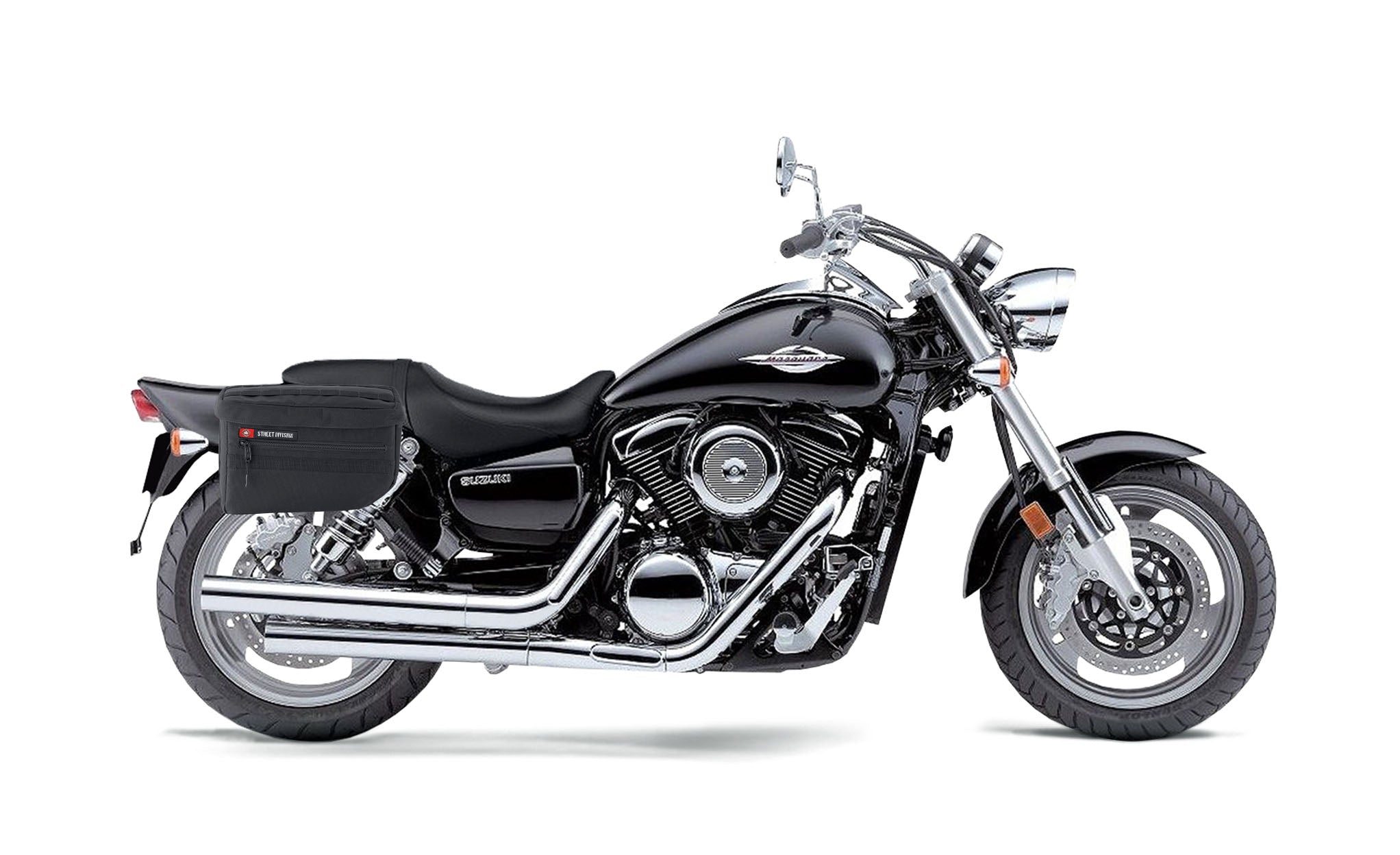 18L - Patriot Large Suzuki Boulevard M95 VZ1600 Motorcycle Throw Over Saddlebags Bag on Bike @expand