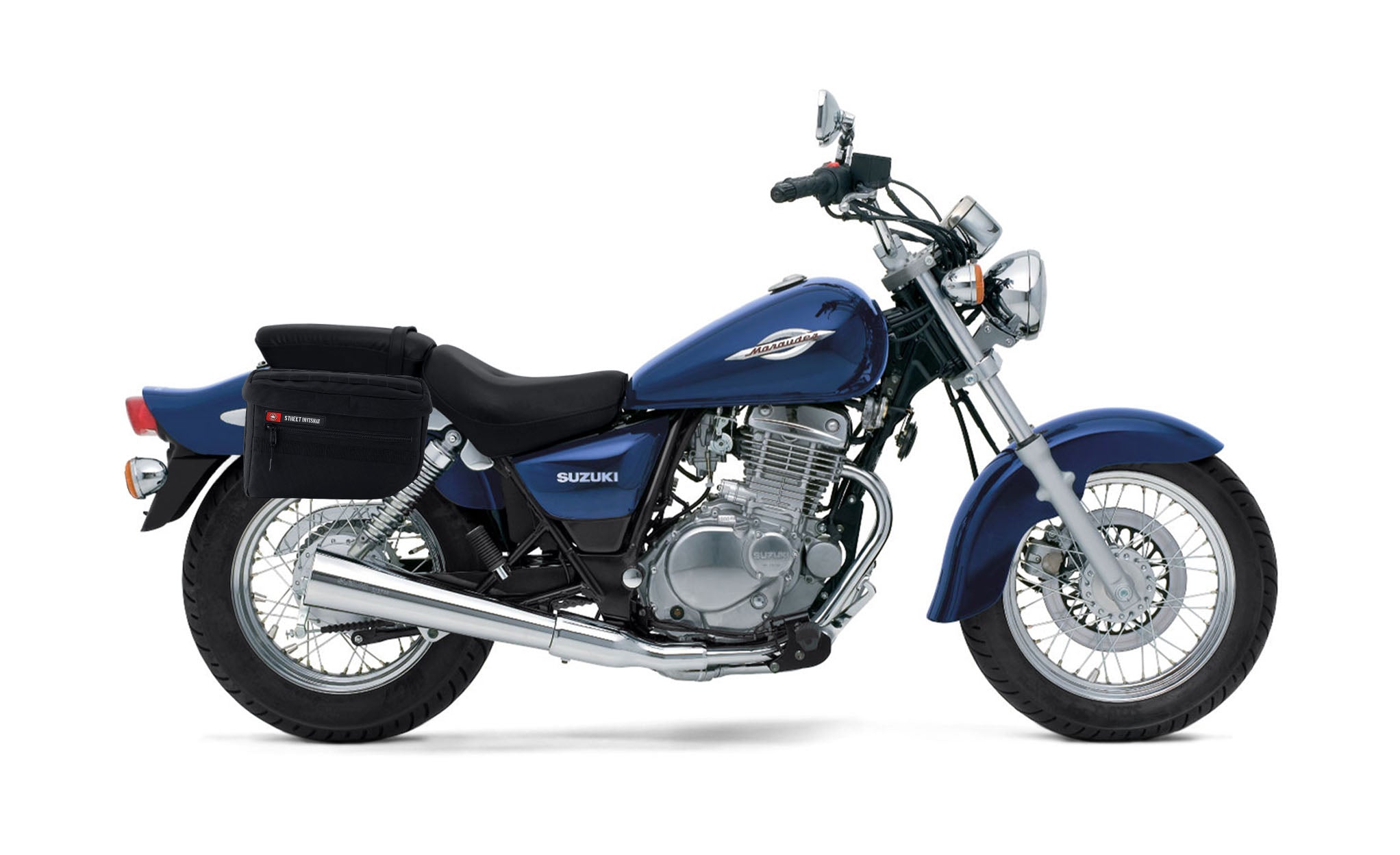 18L - Patriot Large Suzuki Marauder GZ250 Motorcycle Throw Over Saddlebags Bag on Bike @expand
