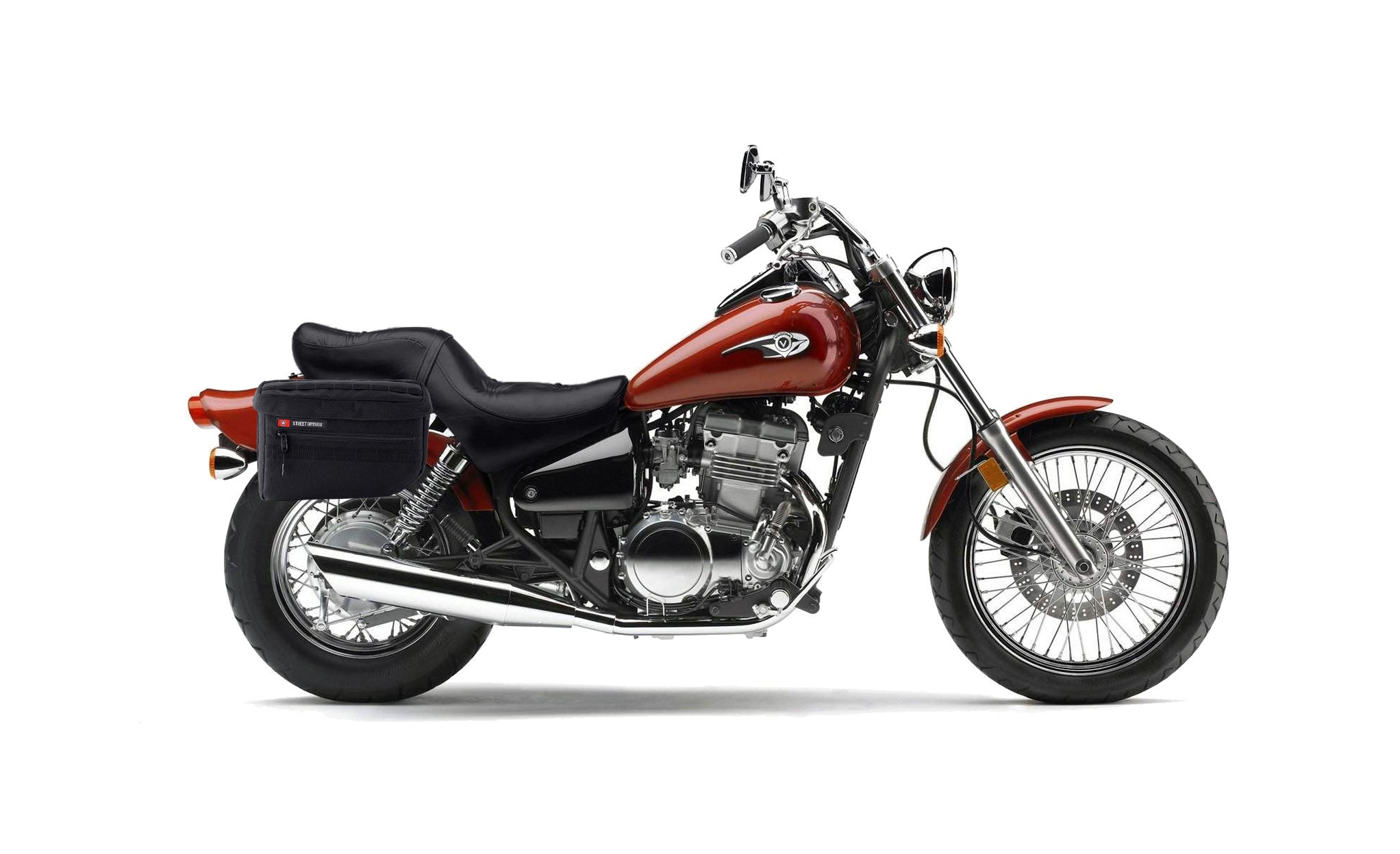 18L - Patriot Large Kawasaki Vulcan 500 EN500 Motorcycle Throw Over Saddlebags Bag on Bike @expand