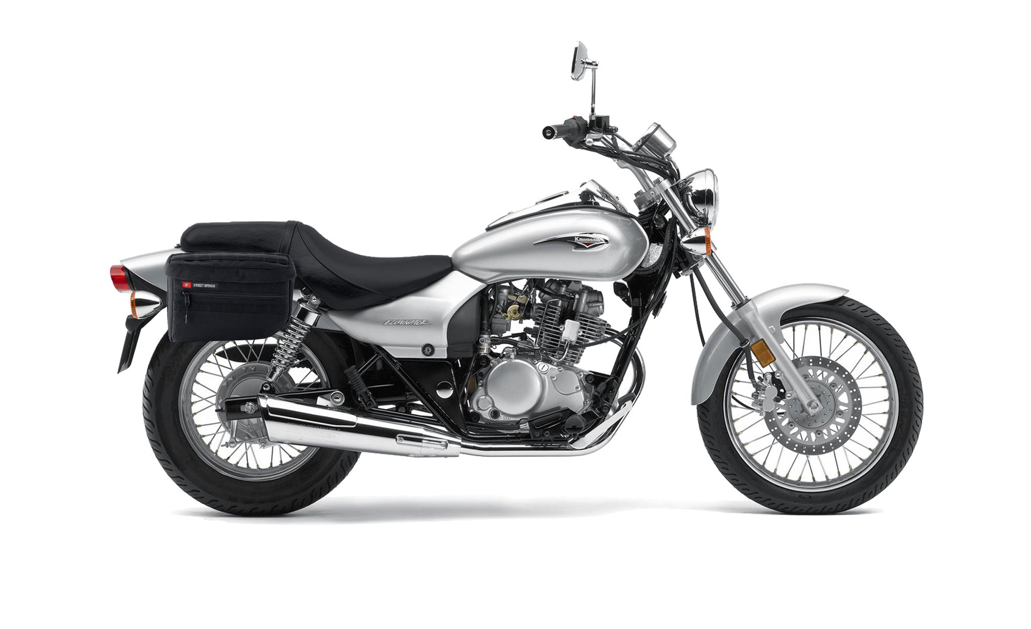 18L - Patriot Large Kawasaki Eliminator 125 BN125 Motorcycle Throw Over Saddlebags Bag on Bike @expand