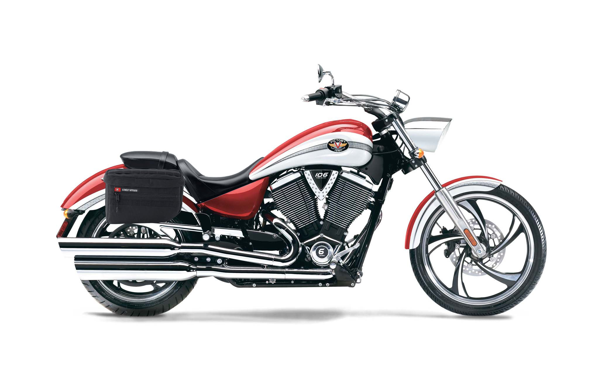 18L - Patriot Large Victory Vegas Motorcycle Throw Over Saddlebags Bag on Bike @expand