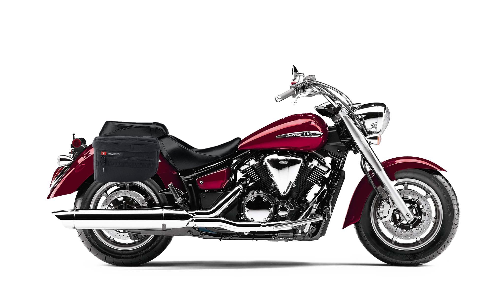 18L - Patriot Large Yamaha V Star 1300 Classic XVS1300A Motorcycle Throw Over Saddlebags Bag on Bike @expand