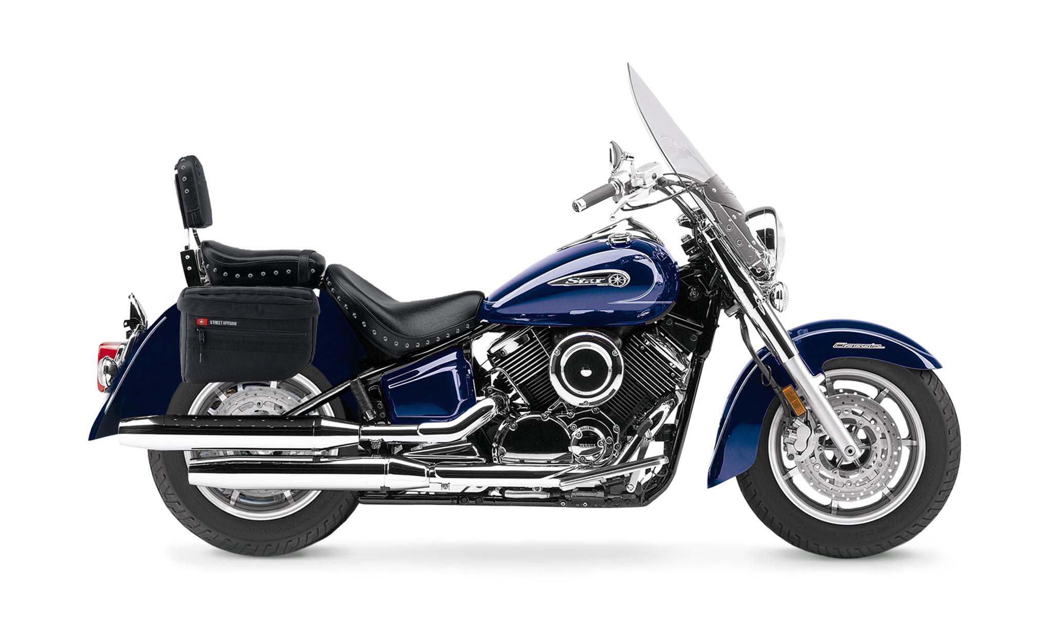 27L - Patriot Large Yamaha Silverado Motorcycle Throw Over Saddlebags Bag on Bike @expand