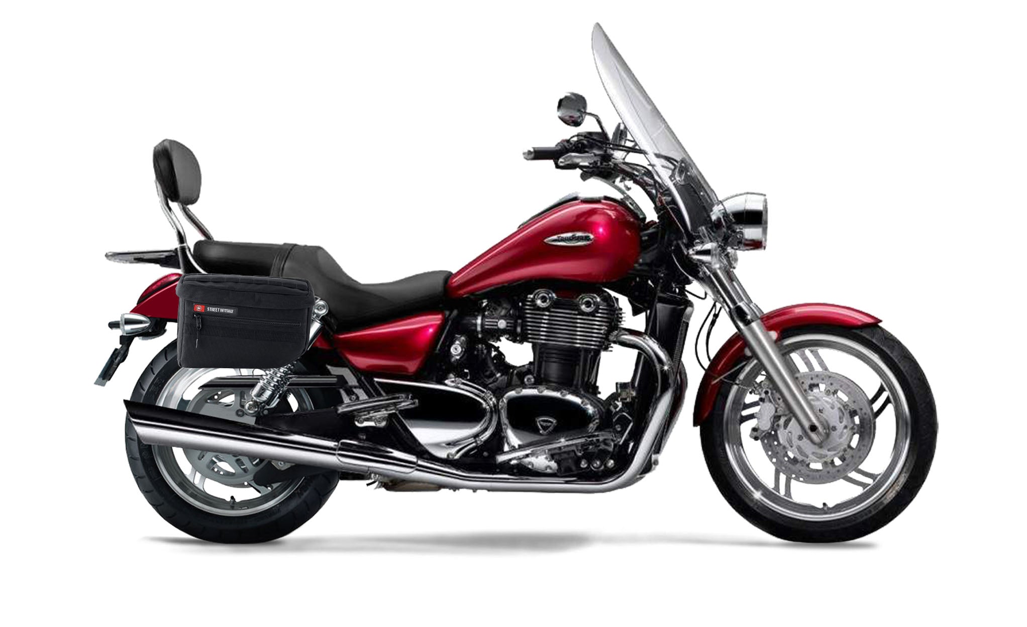 27L - Patriot Large Triumph Thunderbird SE Motorcycle Throw Over Saddlebags Bag on Bike @expand