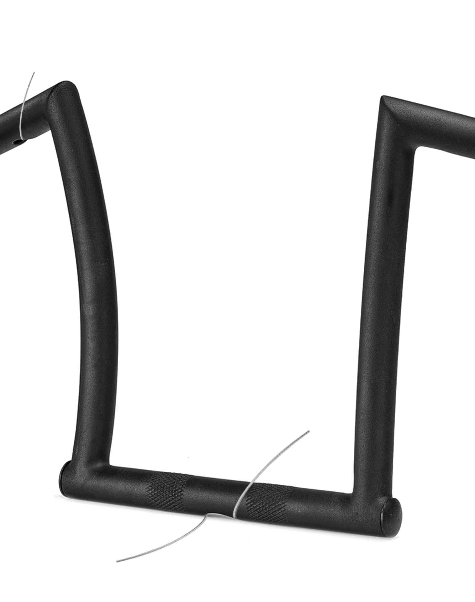 Viking Iron Born 9" Handlebar for Harley Sportster 1200 Low XL1200L Matte Black Close up View