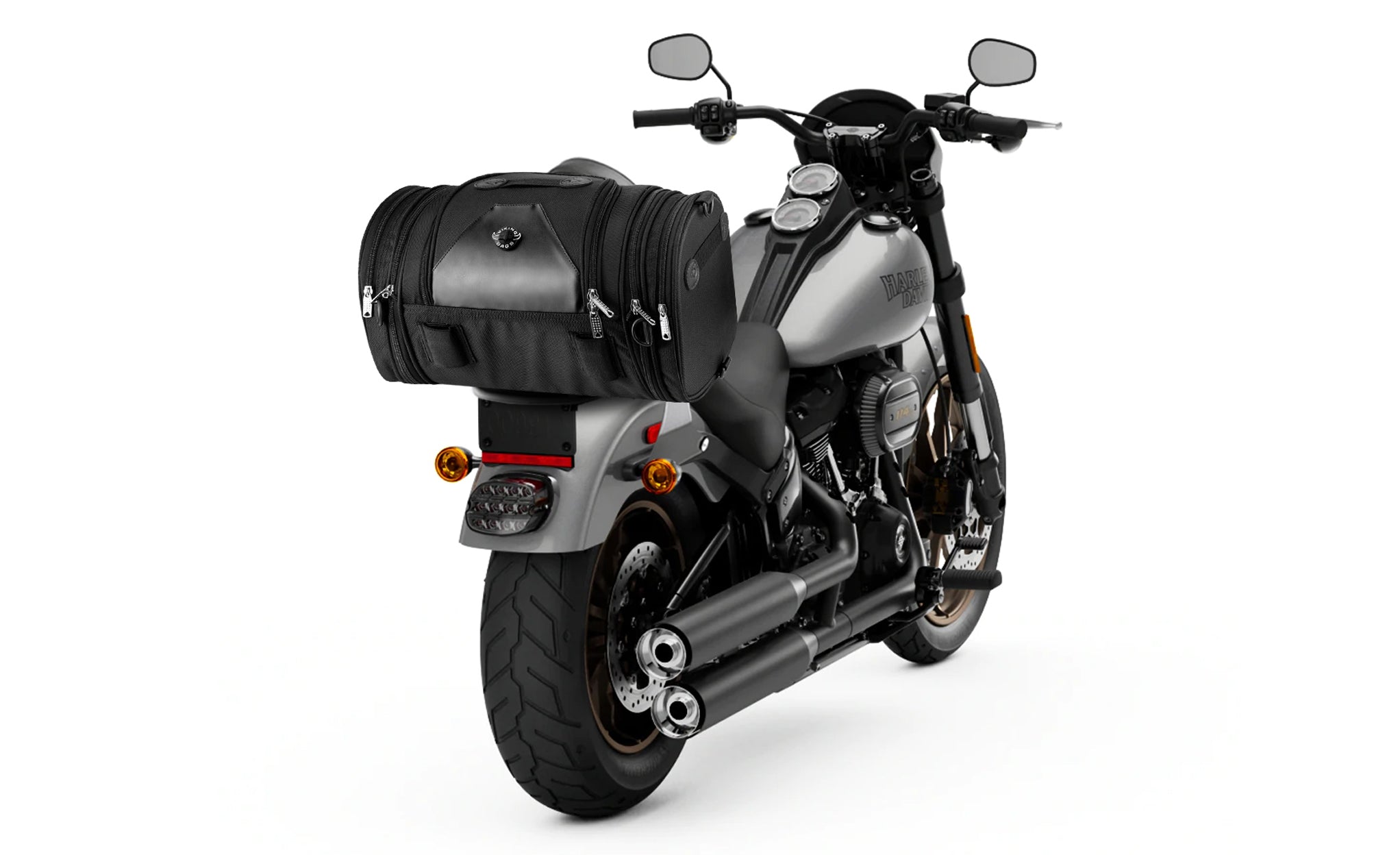 Viking Axwell Small Hysoung Motorcycle Roll Bag Bag on Bike View @expand