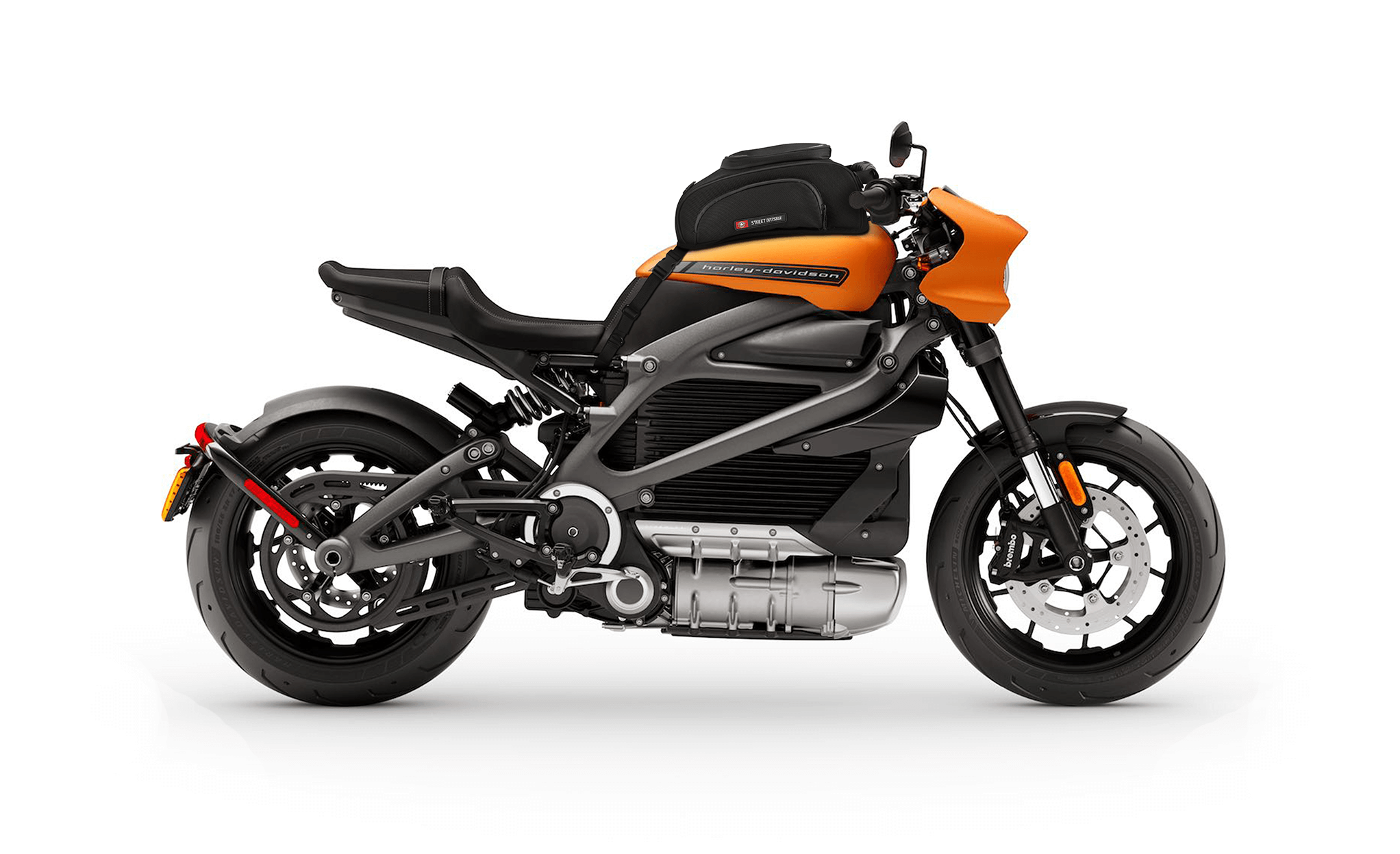 4L - Electra Motorcycle Tank Bag for Harley Livewire on Bike View @expand