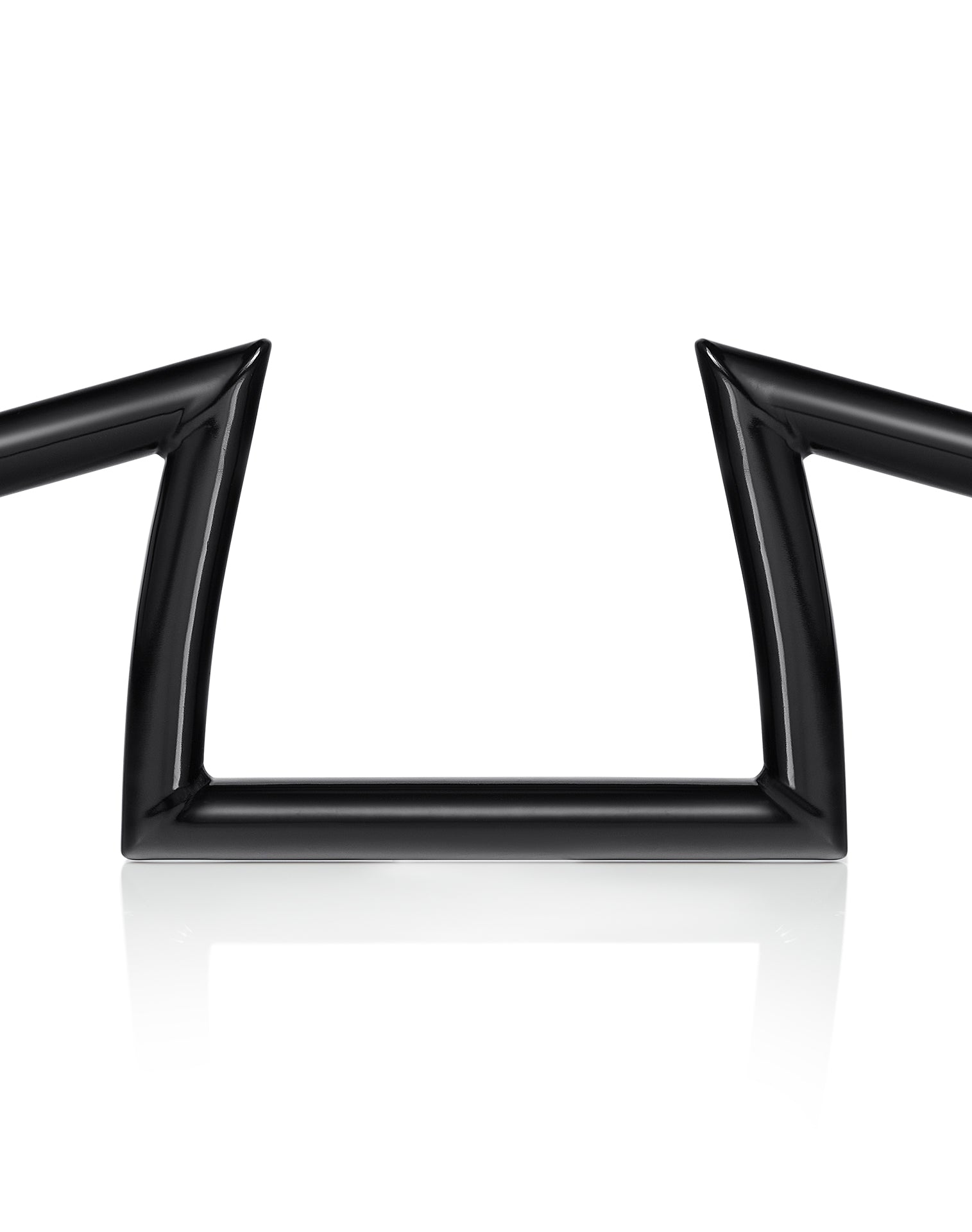 Viking Iron Born Z Handlebar For Harley Softail Custom FXSTC Gloss Black Close up View