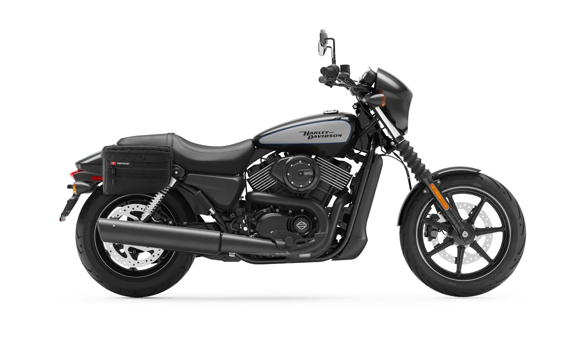 18L - Patriot Large Motorcycle Throw Over Saddlebags for Harley Street 750 Bag on Bike @expand