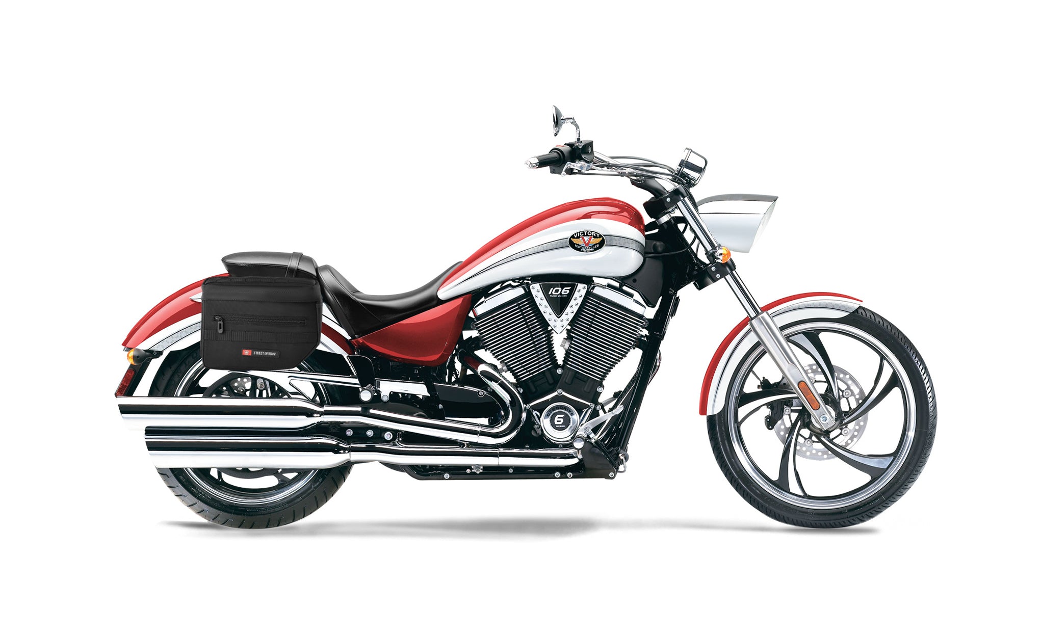 8L - Patriot Small Victory Vegas Throw Over Saddlebags Bag on Bike @expand