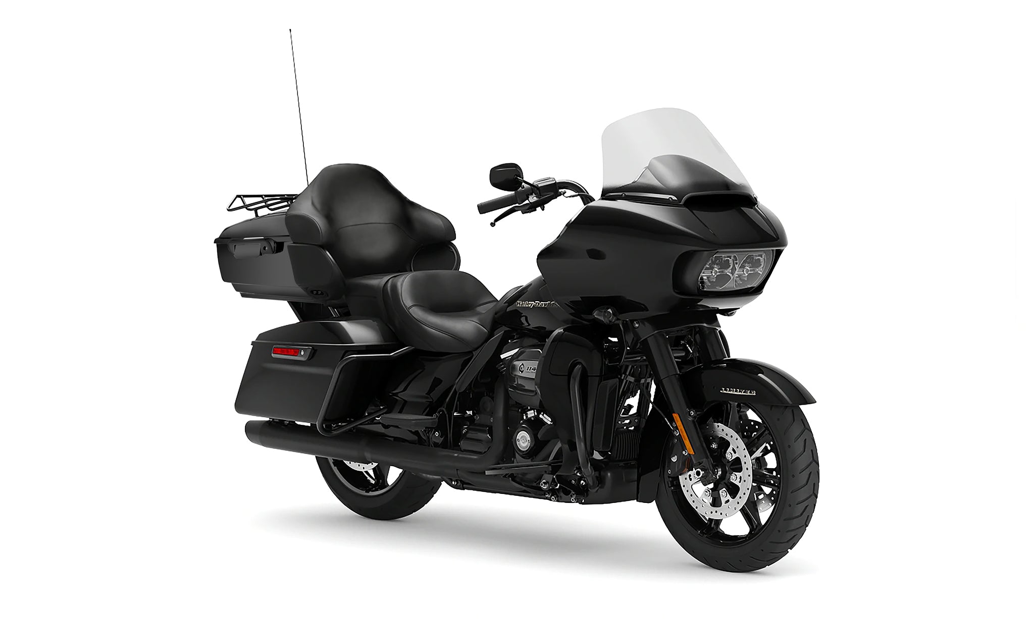 Viking Premium Tour Pack Backrest Pad For Harley Electra Glide Bag on Bike View @expand