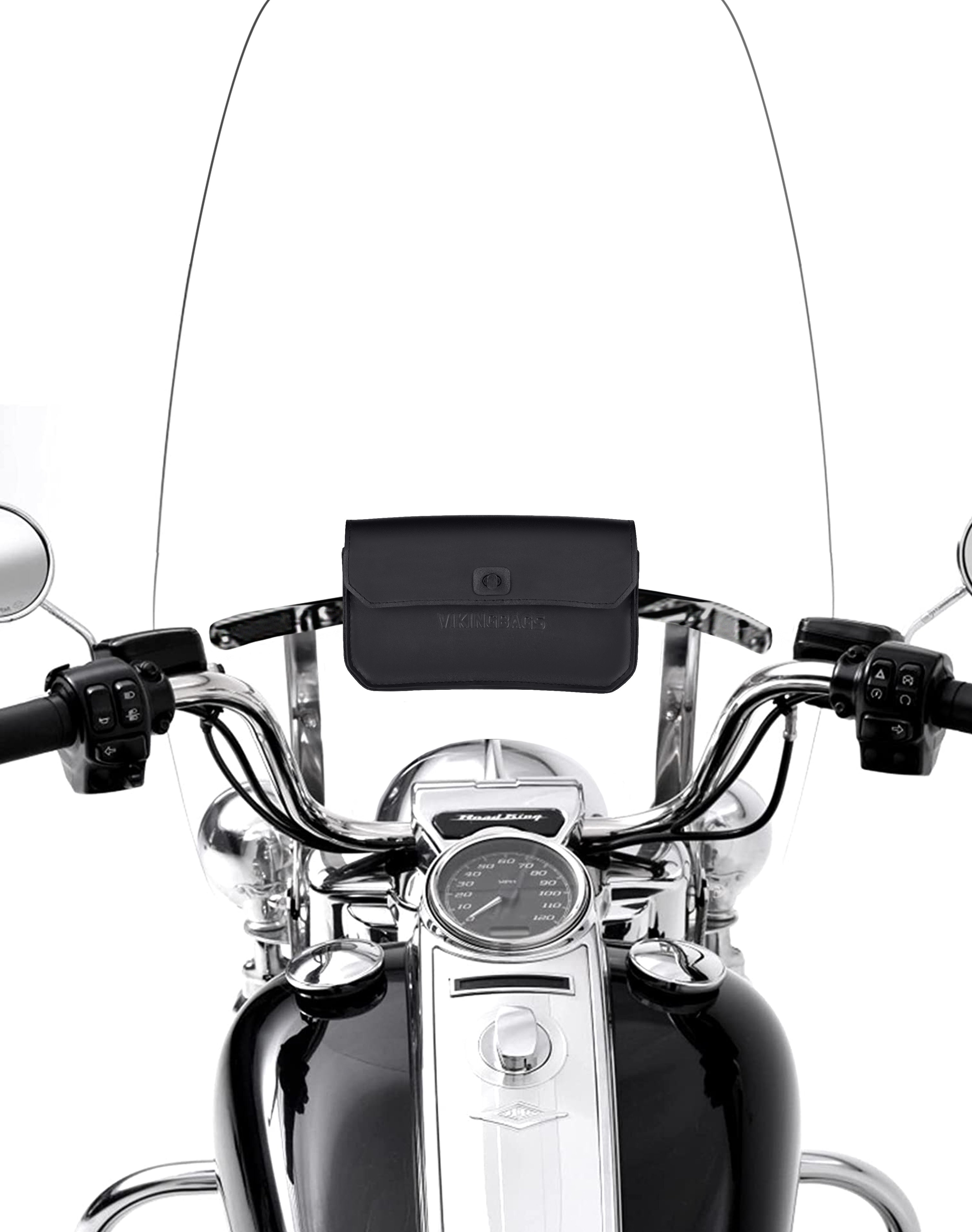 Viking Premium Universal Motorcycle Windshield Bag Closeup