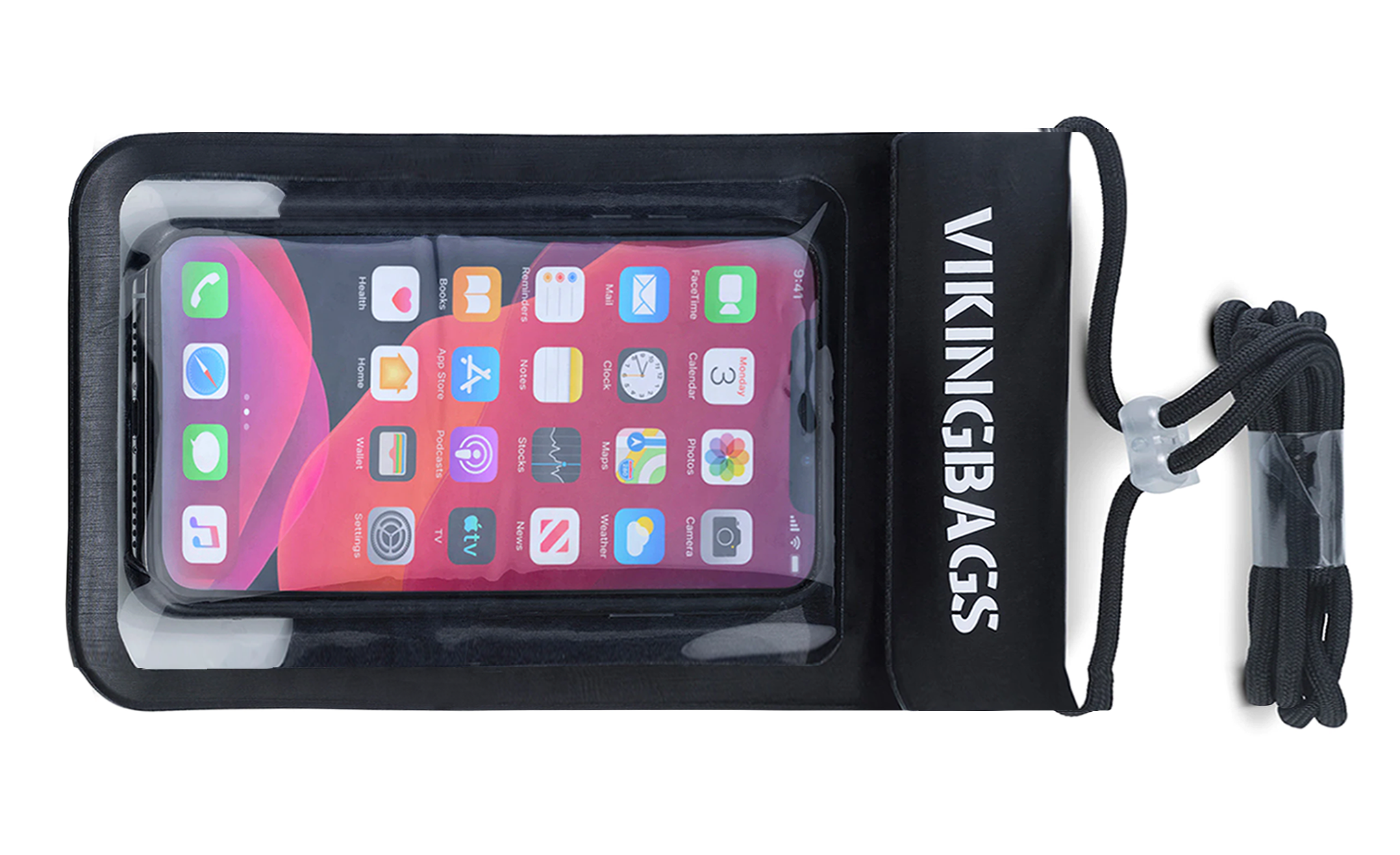 Viking Rainman Motorcycle Dry Pouch with Cell Phone View @expand