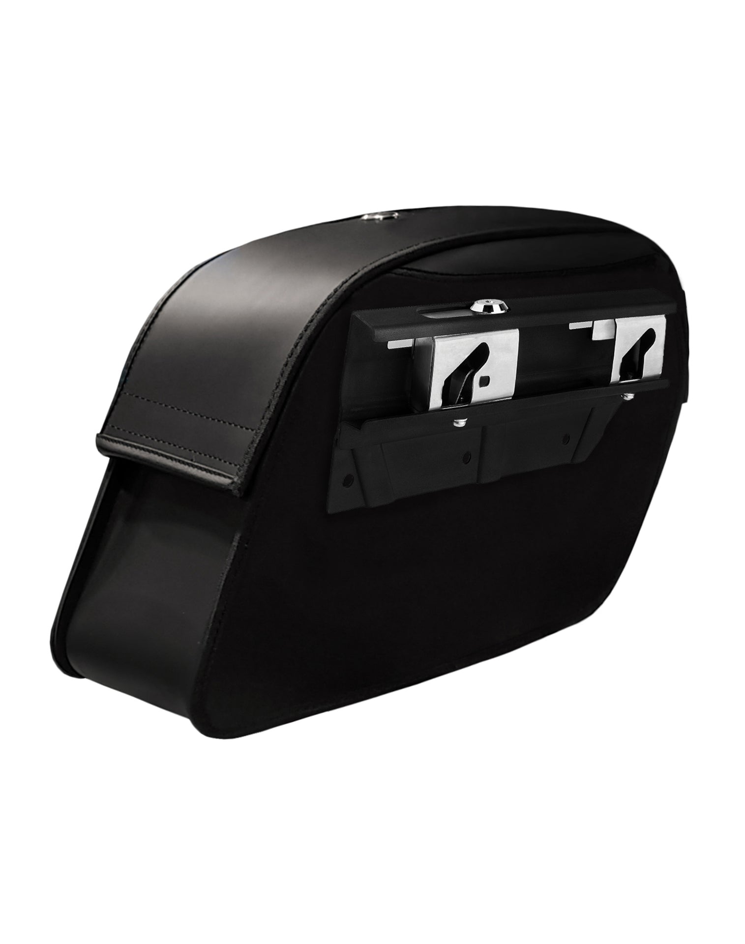 Viking Saddlebags Quick Disconnect System For Indian Chief Plate on Bag View