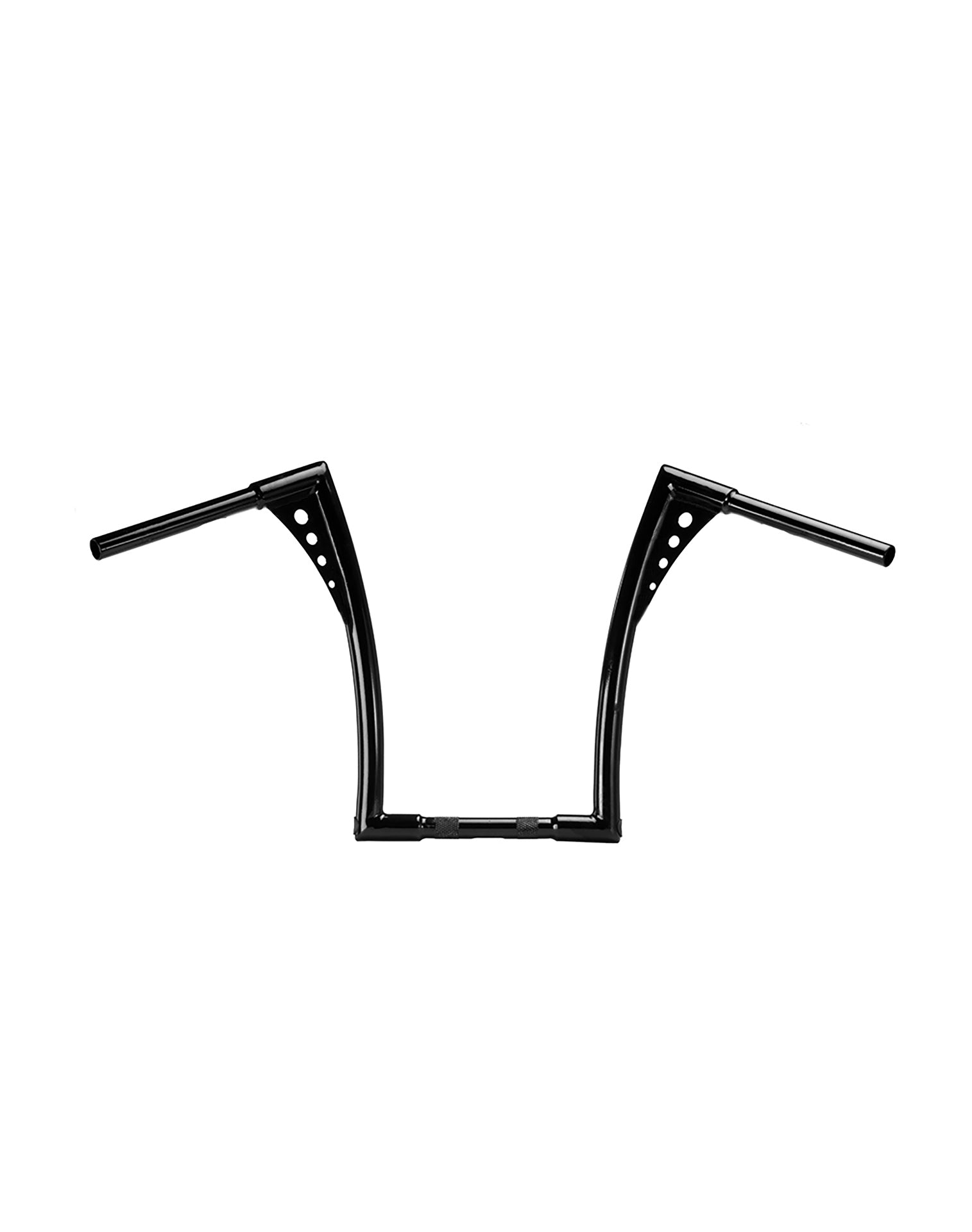 Viking Iron Born 12" Handlebar For Harley Dyna Low Rider FXDL Gloss Black Back Side View