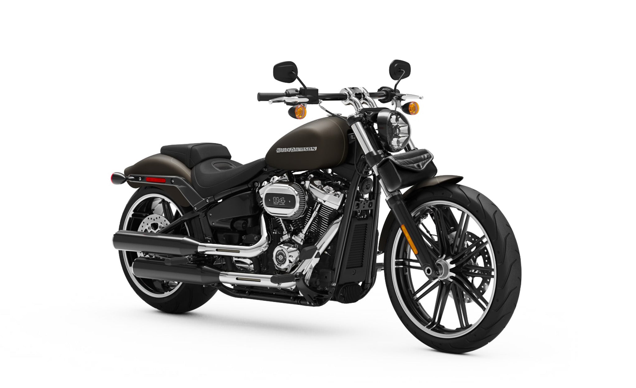 Viking Iron Born Horizontal Stitch Leather Motorcycle Tool Bag for Harley Davidson Bag on Bike View @expand