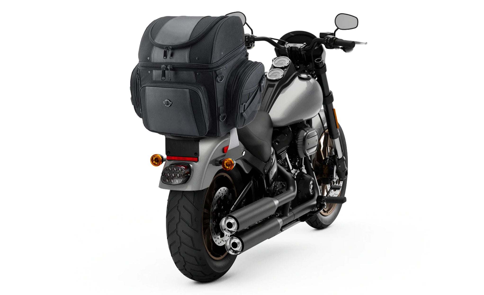 Viking Galleon Large Triumph Motorcycle Tail Bag Bag on Bike View @expand